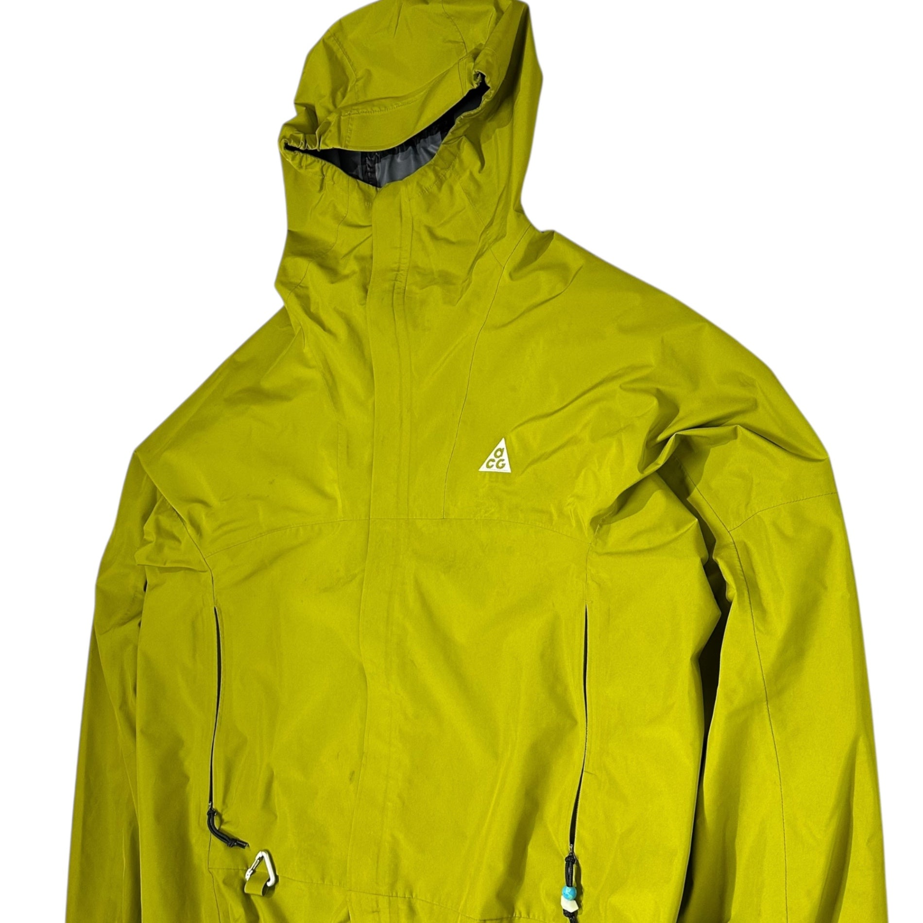 NIKE ACG(ナイキエーシージー) Storm Fit CASCADE RAIN JKT マウンテンパーカー DV9416-390 M イエロー ナイロン ジャケット
