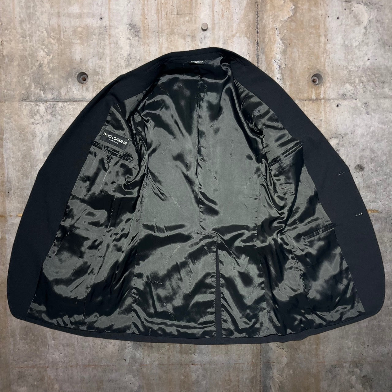 DOLCE&GABBANA(ドルチェ&ガッバーナドルガバ) セットアップジャケット 54(XXLサイズ程度) ブラック