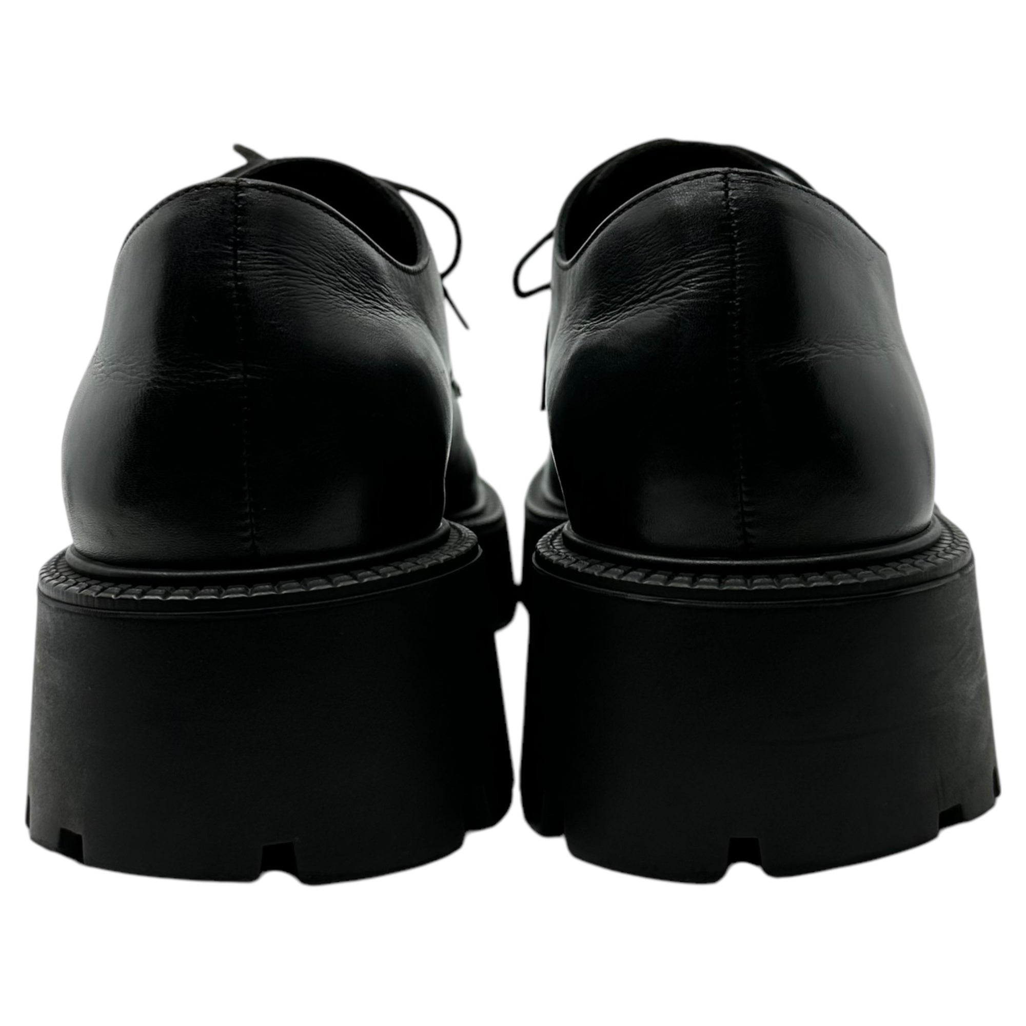 BALENCIAGA(バレンシアガ) Rhino リノ ダービー シューズ 656977 44(29cm) ブラック 箱付 レザー レースアップ 厚底