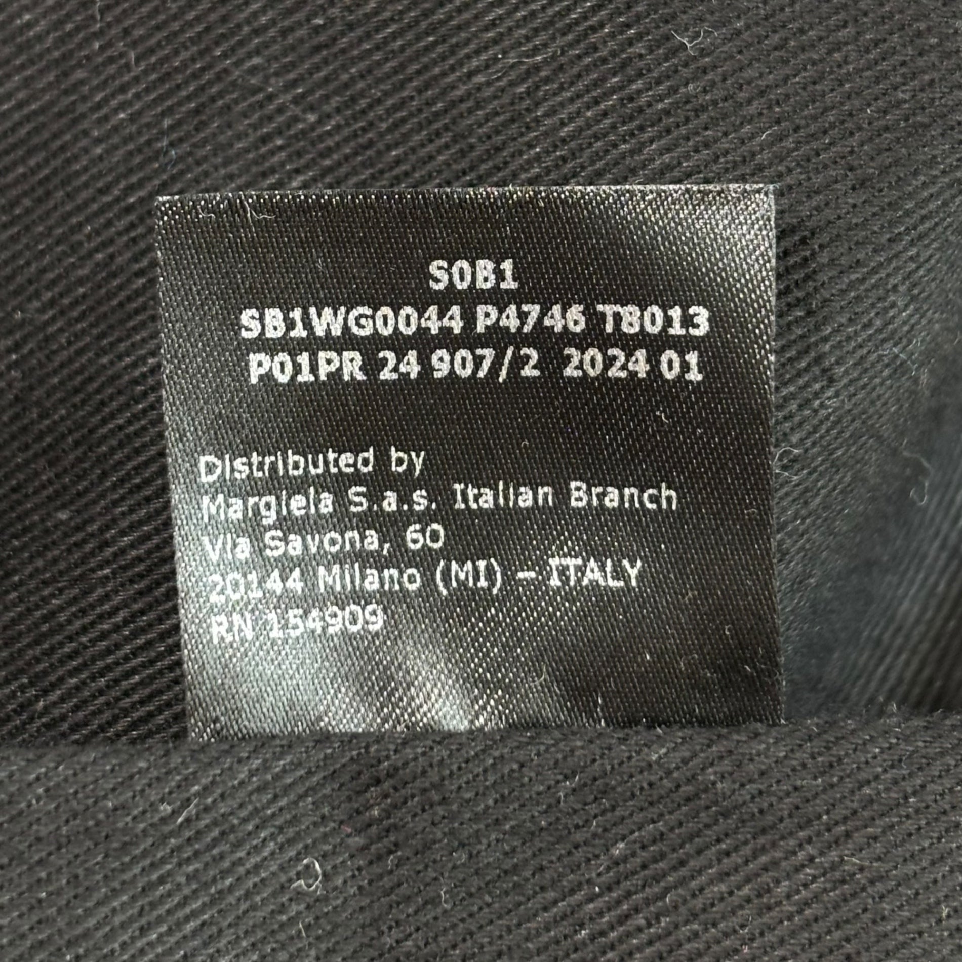 MAISON MARGIELA(メゾンマルジェラ) SOFT 5AC DRAWSTRING BAG ソフト ドローストリング レザー バッグ SB1WG0044 P4746 TB013 ブラック 2WAY ディアスキン