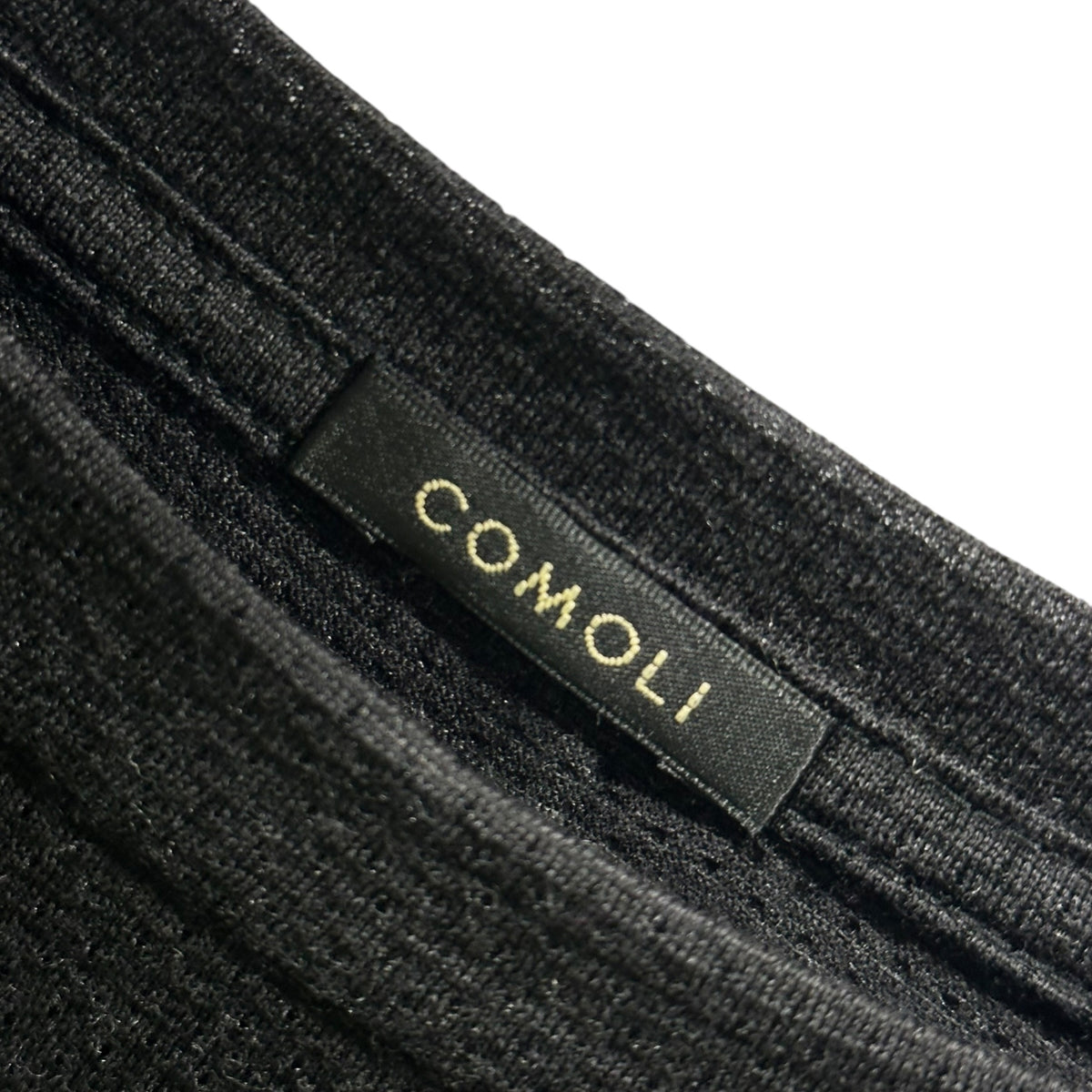 COMOLI(コモリ) 2025SS Wool mesh S/S T-shirt ウールメッシュ 半袖Tシャツ B01-05032 2 ブラック