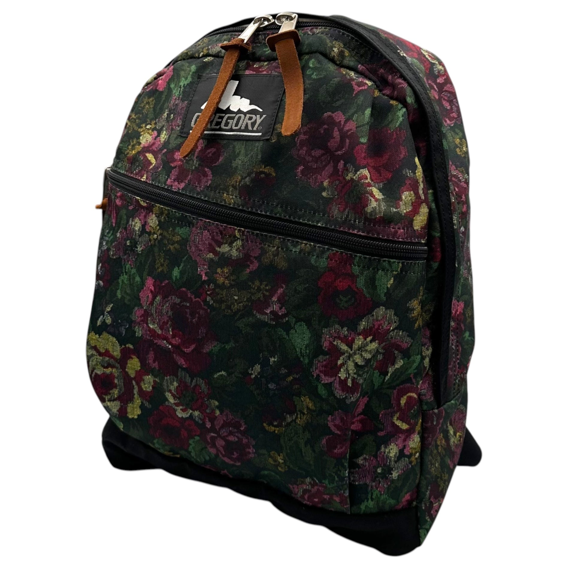 GREGORY(グレゴリー) Garden Tapestry Floral Backpack ガーデンタペストリー 花柄 リュック デイパック グリーン×パープル 復刻アイテム
