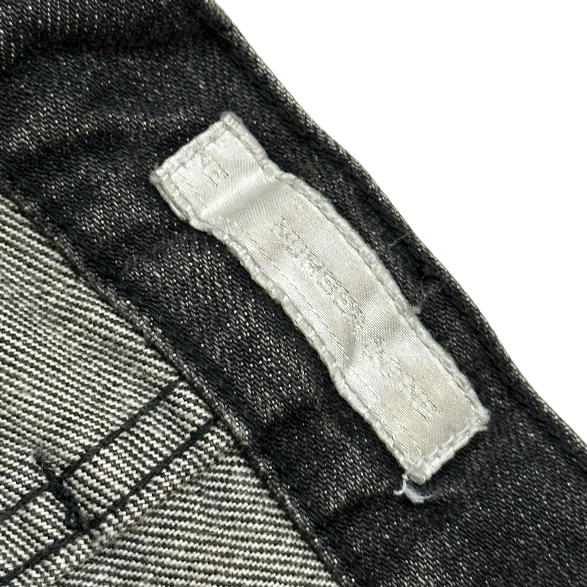 NUMBER (N)INE(ナンバーナイン) 2001AW "STANDARDS" GRANGE DENIM PANTS スタンダード期 グランジ デニム パンツ 2×30 ブラック 00's