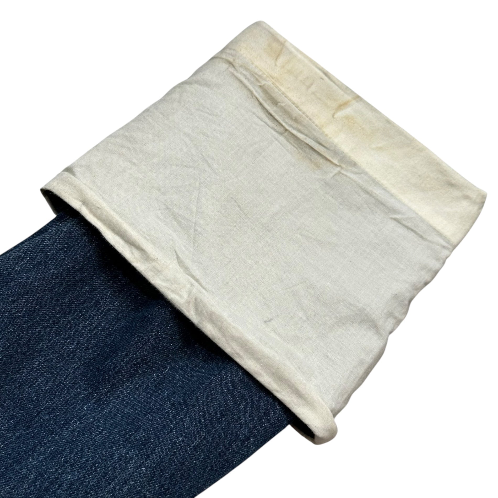 LOEWE(ロエベ) Fisherman Cotton Denim Straight Pants フィッシャーマン コットン デニム ストレート パンツ 28003861 40 インディゴ×ホワイト