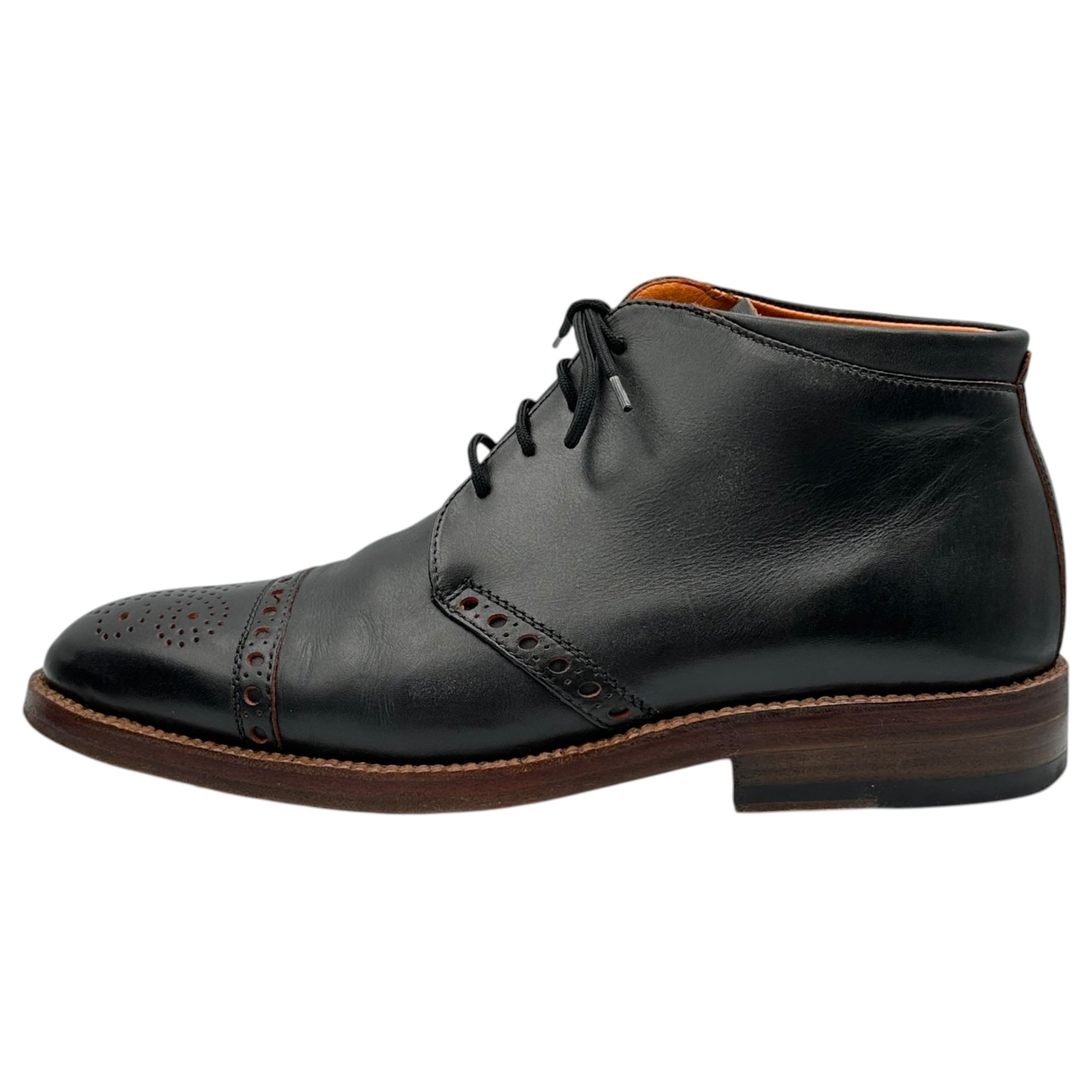 HEINRICH DINKELACKER(ハインリッヒディンケラッカー) Luzern Stiefelette Indiana Calf ルツェルン インディアナ カーフ チャッカブ 5802 UK6 1/2(25.5~26cm程度) ブラック チャッカー ブーツ 牛革 革靴 JR社ソール