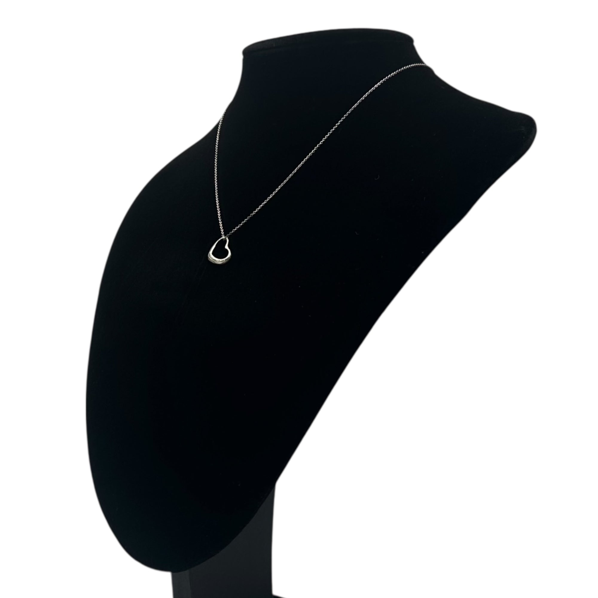 TIFFANY & CO.(ティファニー) Elsa Peretti Open Heart Necklace エルサペレッティ オープンハート ネックレス シルバー
