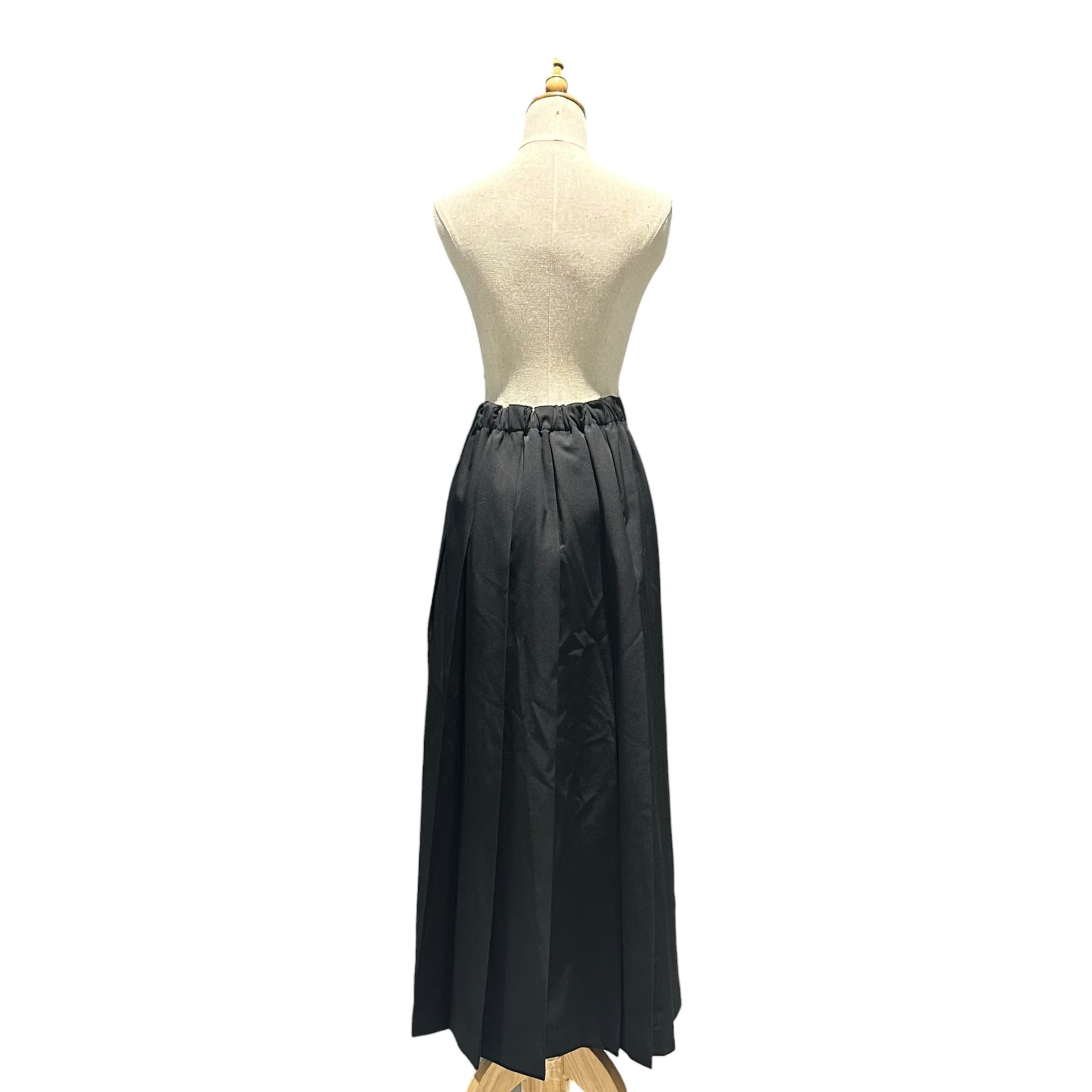tricot COMME des GARCONS(トリココムデギャルソン) 1998SS Wool Gabardine Long Pleated Skirt ウールギャバジン ロング プリーツ スカート TS-070180 FREE ブラック AD1997 ヴィンテージ アーカイブ