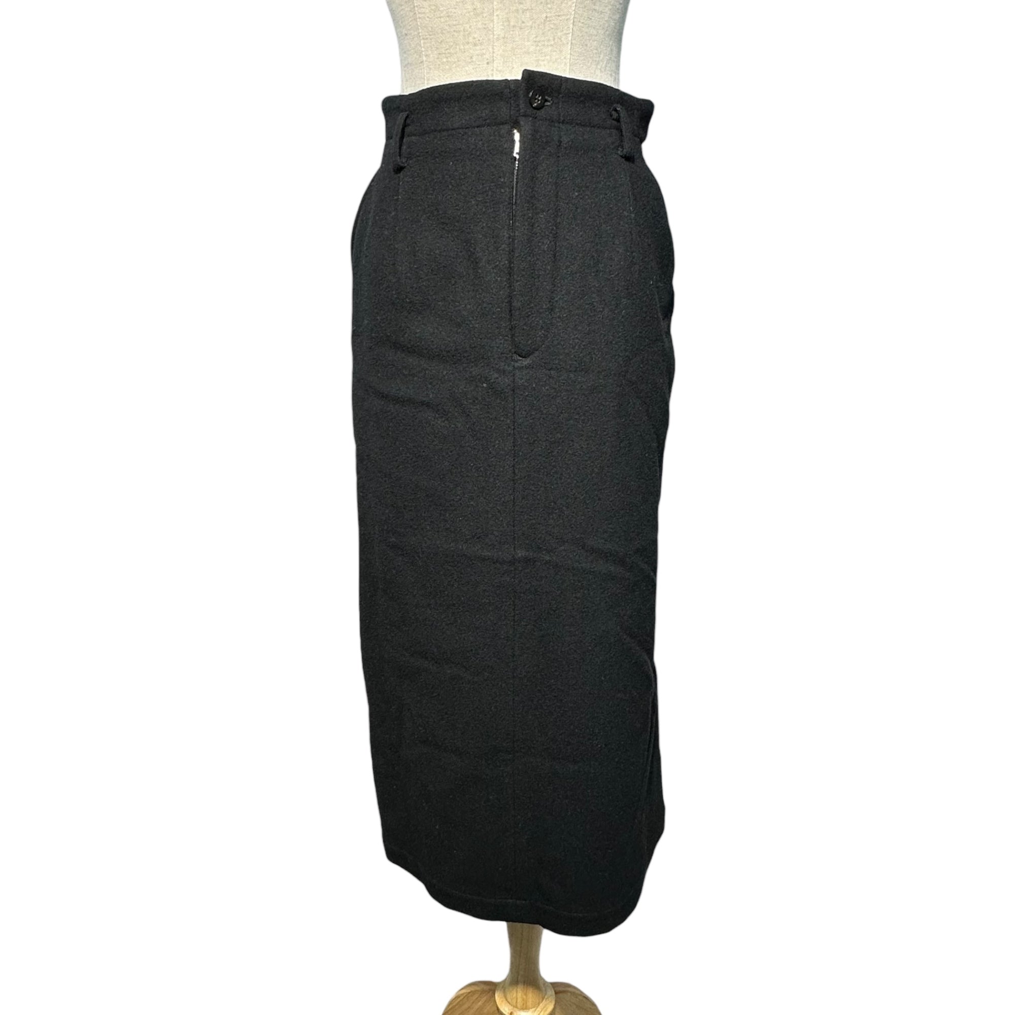 tricot COMME des GARCONS(トリココムデギャルソン) 80's Vintage Wool Long Skirt 80年代 ヴィンテージ ウール ロング スカート TS-05036M M ブラック
