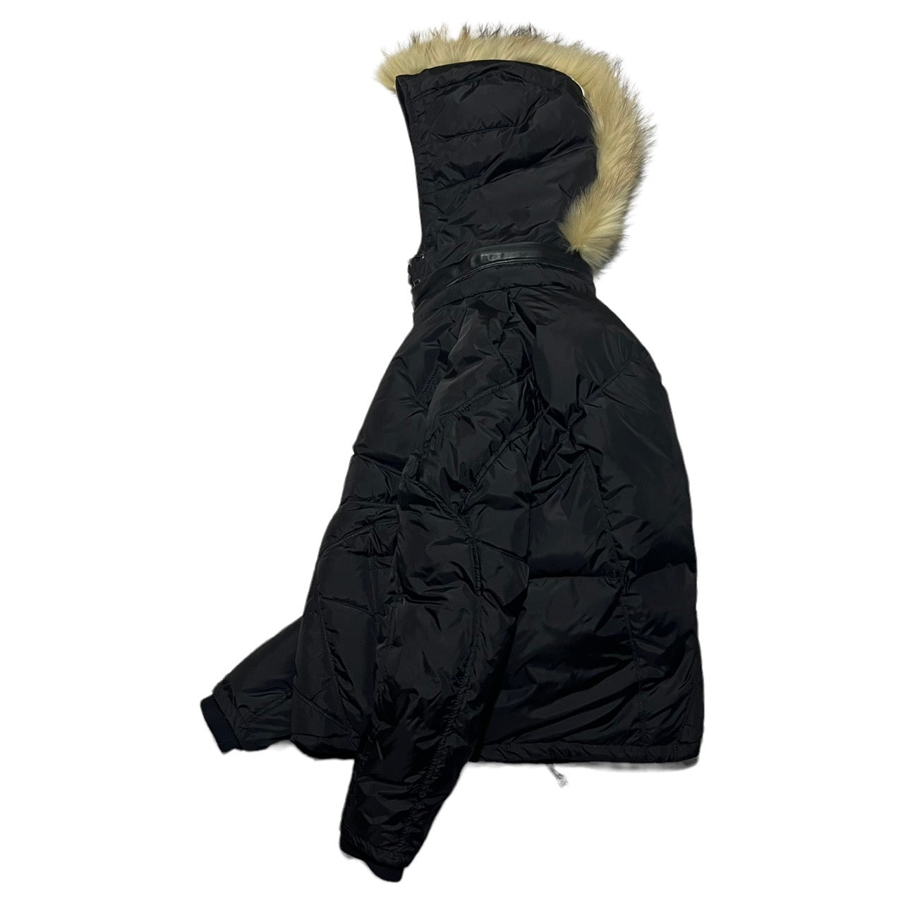 MARITHE FRANCOIS GIRBAUD(マリテフランソワジルボー) mohawk down jacket/モヒカンダウンジャケット/00s/ヴィンテージ/稀少品 SIZE L ブラック