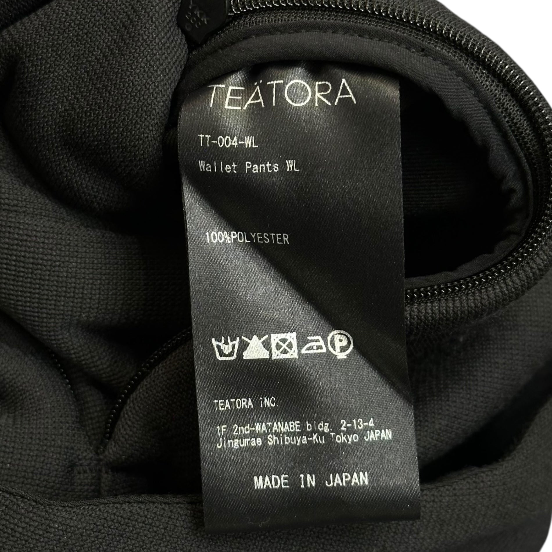 TEATORA(テアトラ) Wallet Pants WARPLOOP ウォレット パンツ TT-004-WL 2 ブラック スウェット