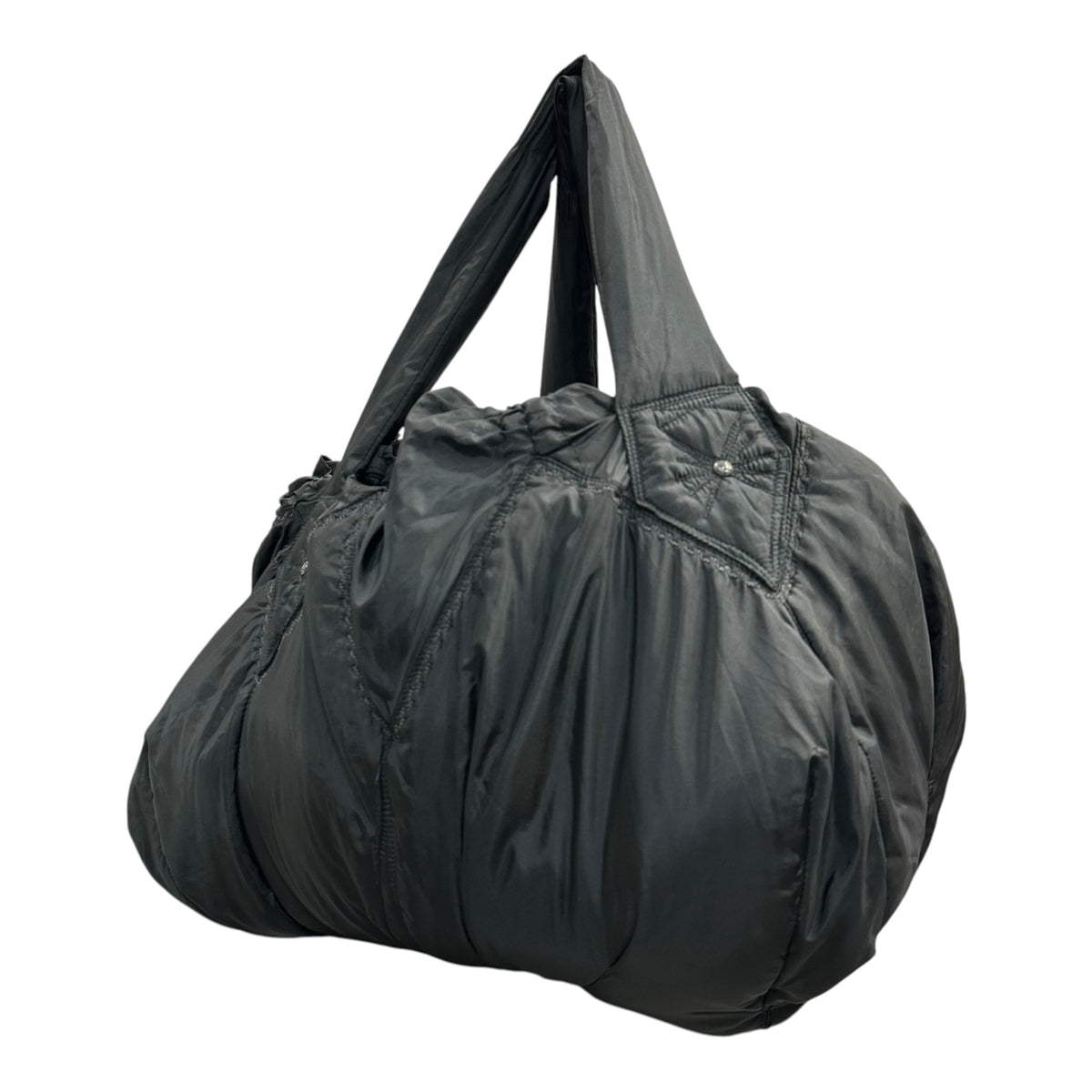 MARITHE FRANCOIS GIRBAUD(マリテフランソワジルボー) Stitched Padded Handbag ステッチ 中綿 ハンドバッグ F7-B064 ブラック