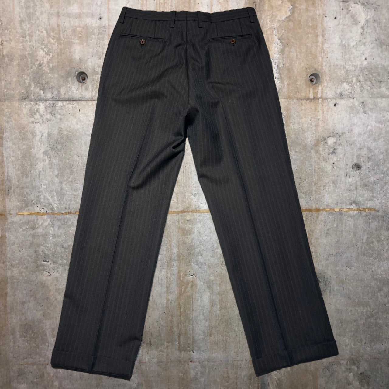 DOLCE&GABBANA(ドルチェ&ガッバーナドルガバ) 90'sダブルストライプセットアップジャケット 48(Lサイズ程度) ブラウン