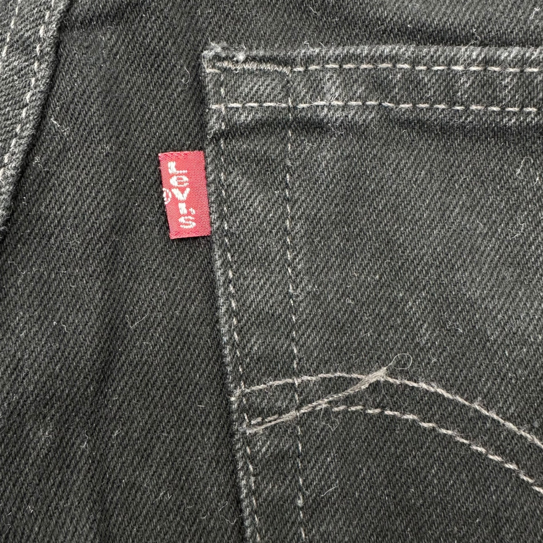 Levi's(リーバイス) 90's 517 USA made Black Denim bootsCut Pants 後染め ブラック ブーツカット フレア デニム パンツ 517-0260 W29 L30 ブラック 90年代 USA製 裏ボタン554