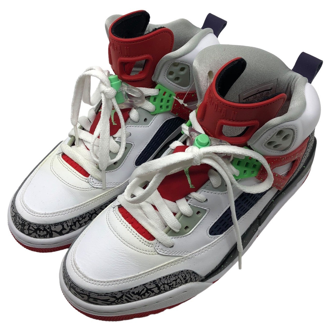 NIKE(ナイキ) JORDAN SPIZIKE POISION GREEN ジョーダン スパイジーク 315371-132 26.5cm ホワイト×レッド セメント