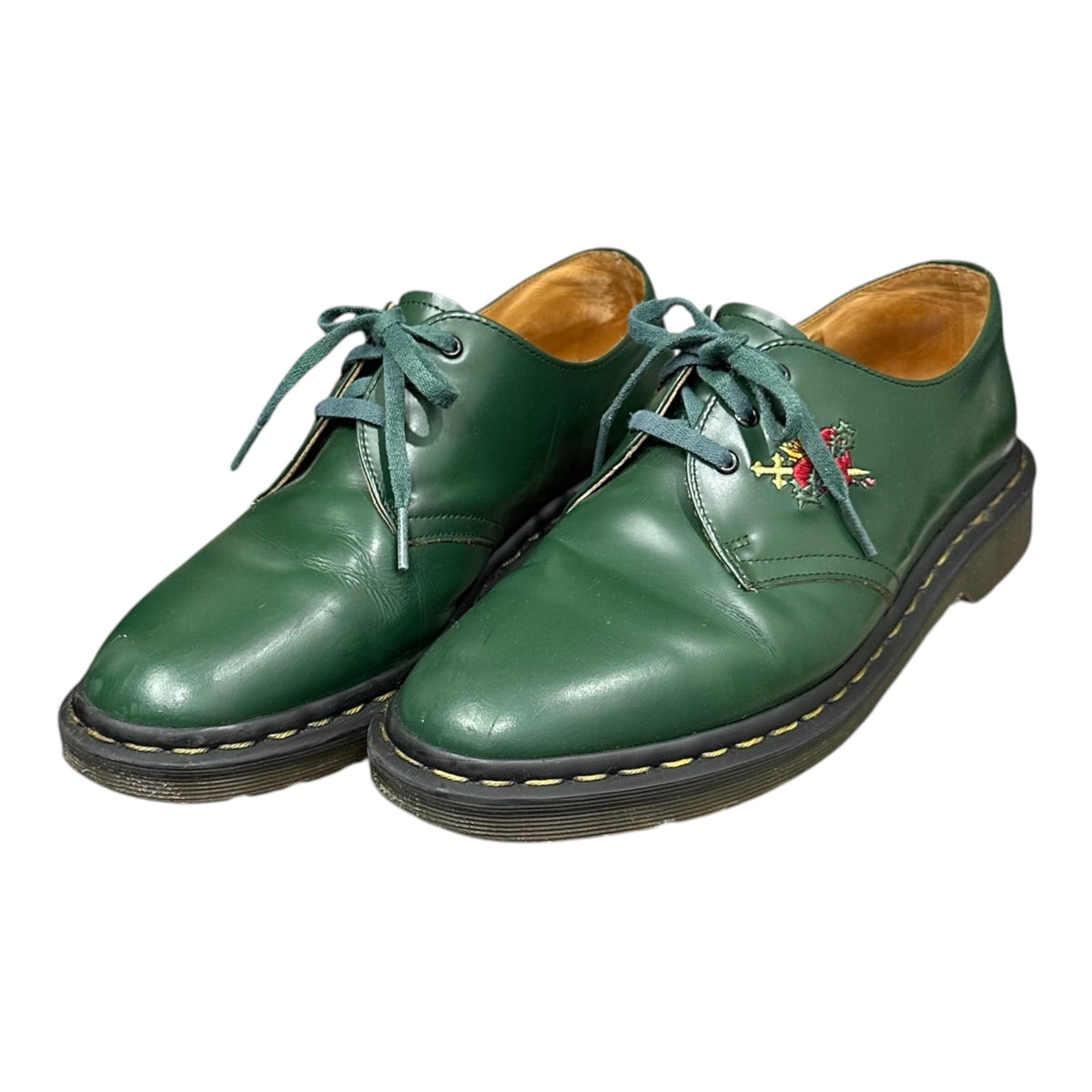DR.MARTENS×SUPREME(ドクターマーチン×シュプリーム) Custom 1461 3-Eye Shoe 3ホール シューズ 1461SH 23450300 US8(26cm) グリーン レザー 革靴 コラボ