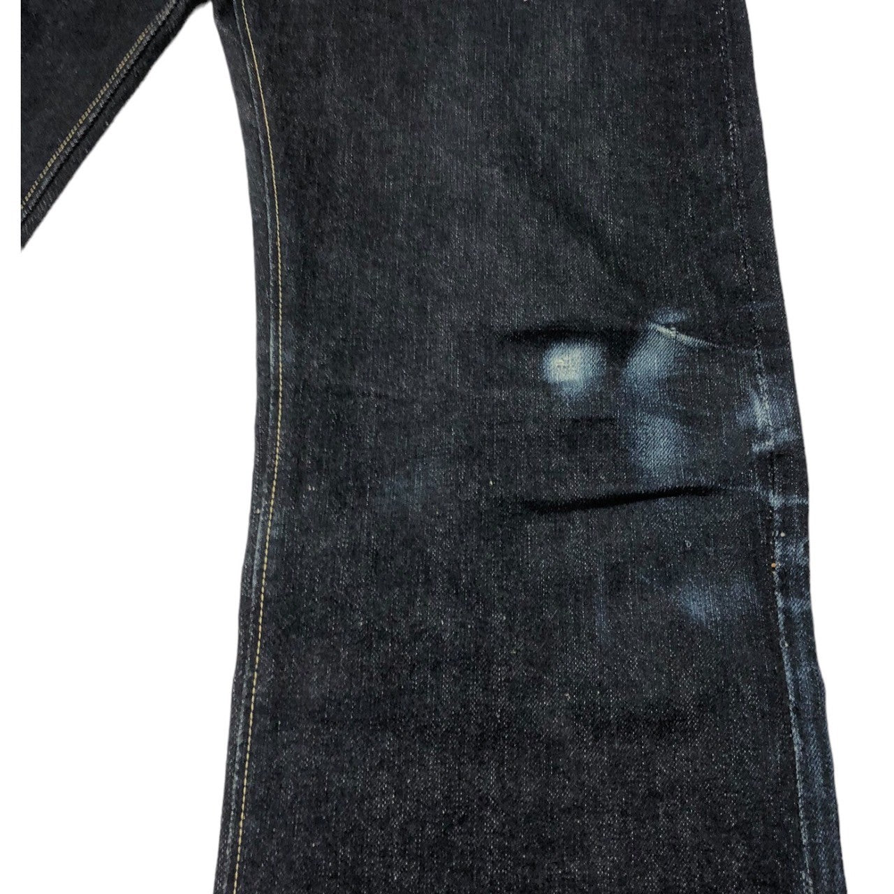 DENIME(ドゥニーム) 90's 初期 XX モデル セルビッチ ストレート デニム パンツ ジーンズ W33 インディゴ 濃紺 旧 DENIME 赤耳 日本製 革パッチ