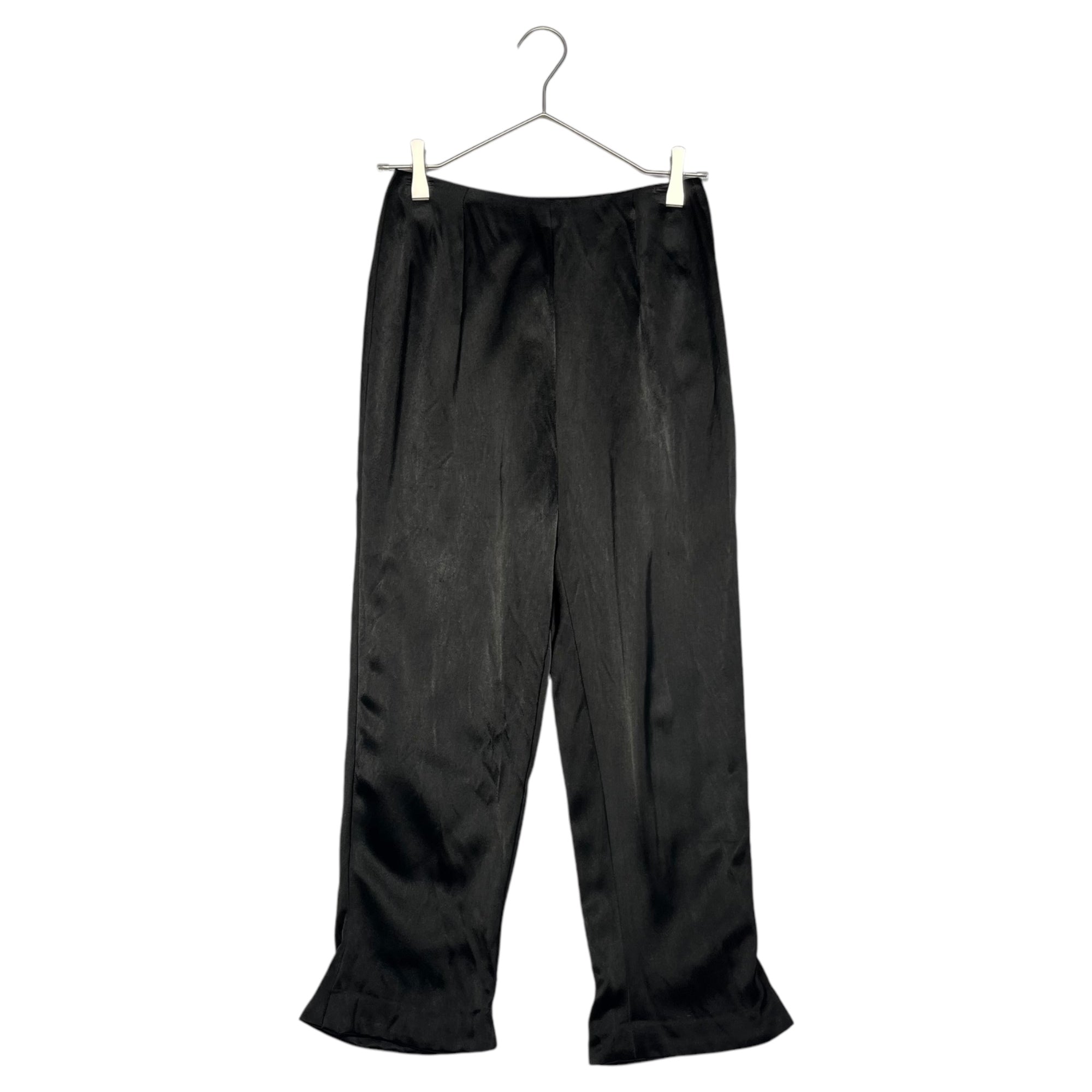 COMME des GARCONS(コムデギャルソン) 90's Vintage flare hem cropped satin pants 90年代 ヴィンテージ 裾 フレア クロップド サテン パンツ 川久保玲 GP-11012S S ブラック AD1992