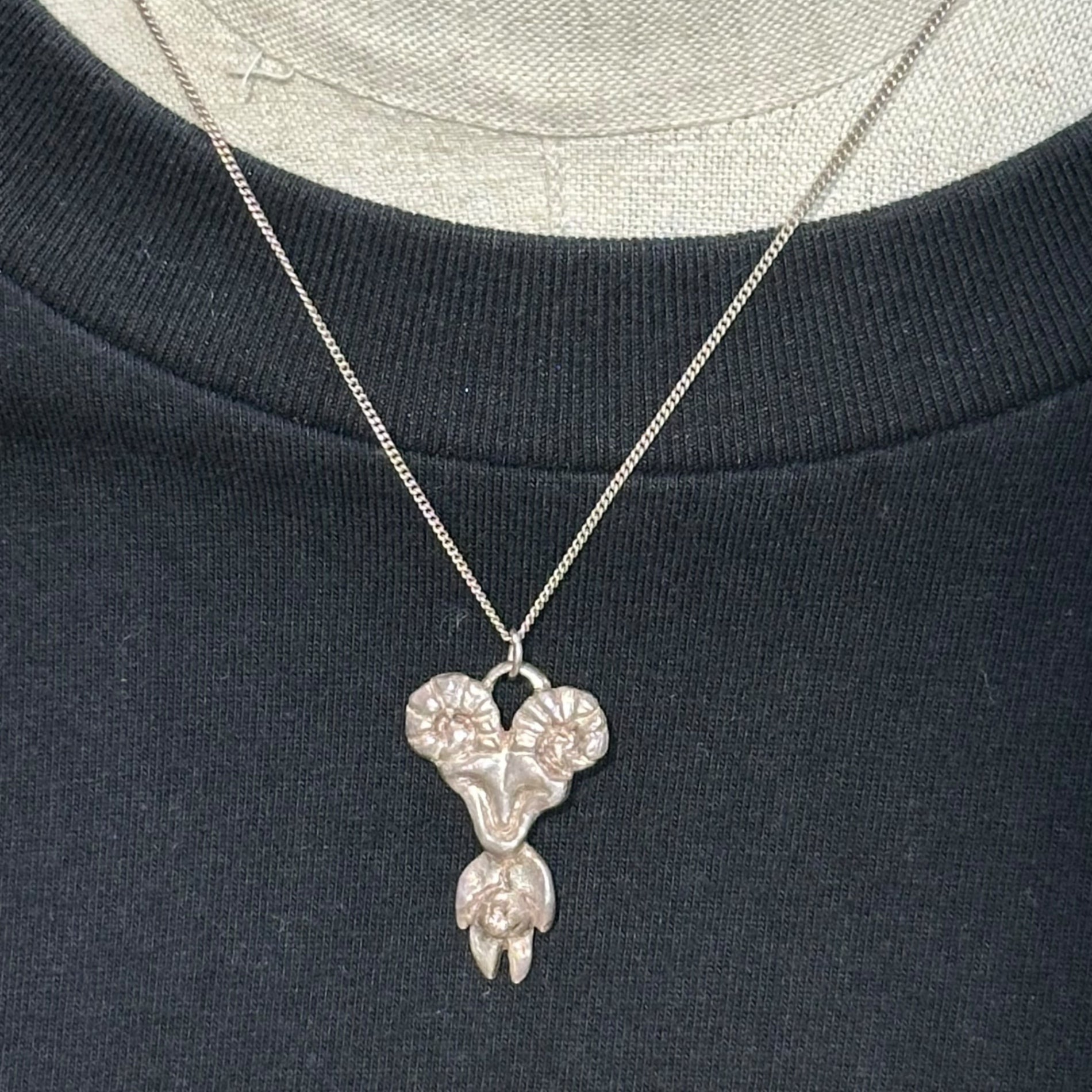 STONE BERRY(ストーンベリー) 925 Silver PREGGO PAN NECKLACE ”Pink Tourmaline” プレゴパン ピンク トルマリン ネックレス シルバー 石 ジュエリー ストックホルム発ブランド