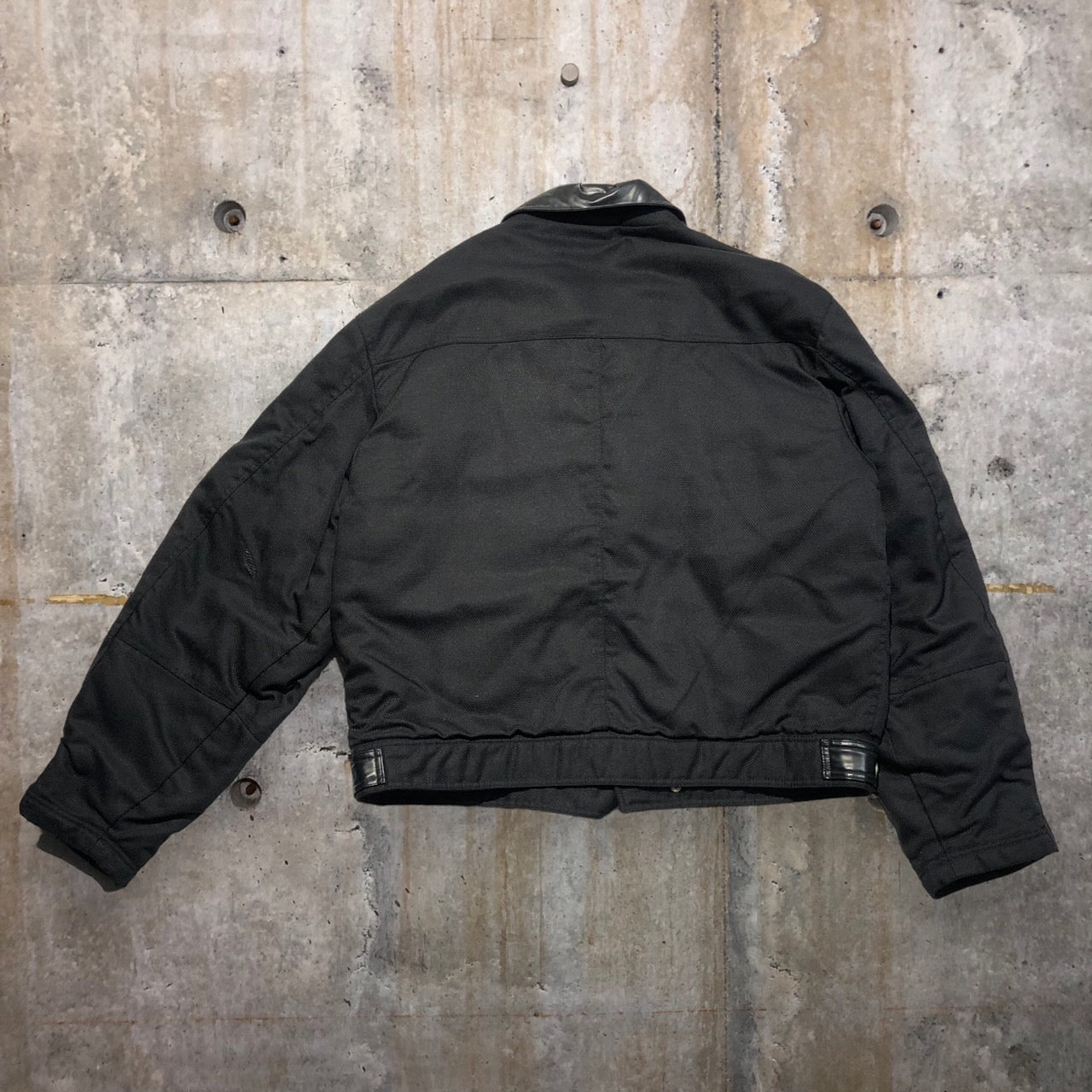 VERSACE(ヴェルサーチ) 90'sライダースブルゾン 52(XL程度) ブラック メタルジッパー