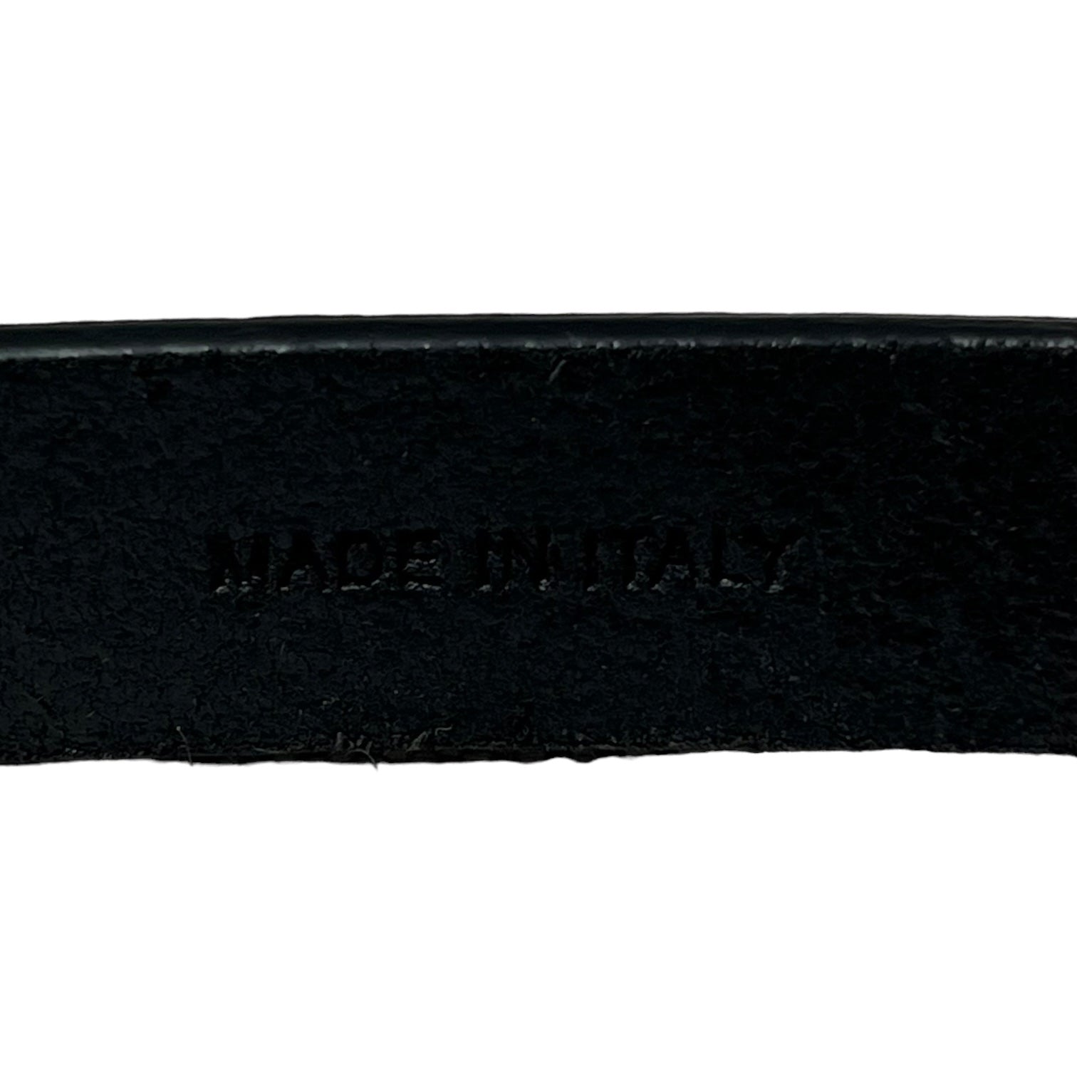 Rick Owens(リックオウエンス) TONGUE BELT タンベルト RA02C0380 UNISEX ブラック×シルバー