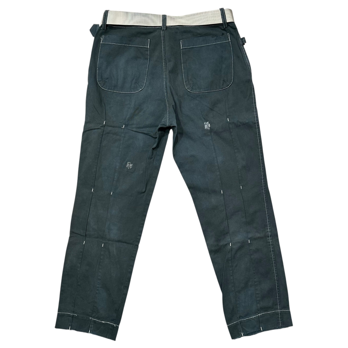 assemble a.k.a AFFA(アッセンブルエーケーエーエーエフエフエー) Distressed Belted Bondage Pants ダメージ加工 ベルテッド ボンテージ パンツ AFH4502-1 M ネイビー