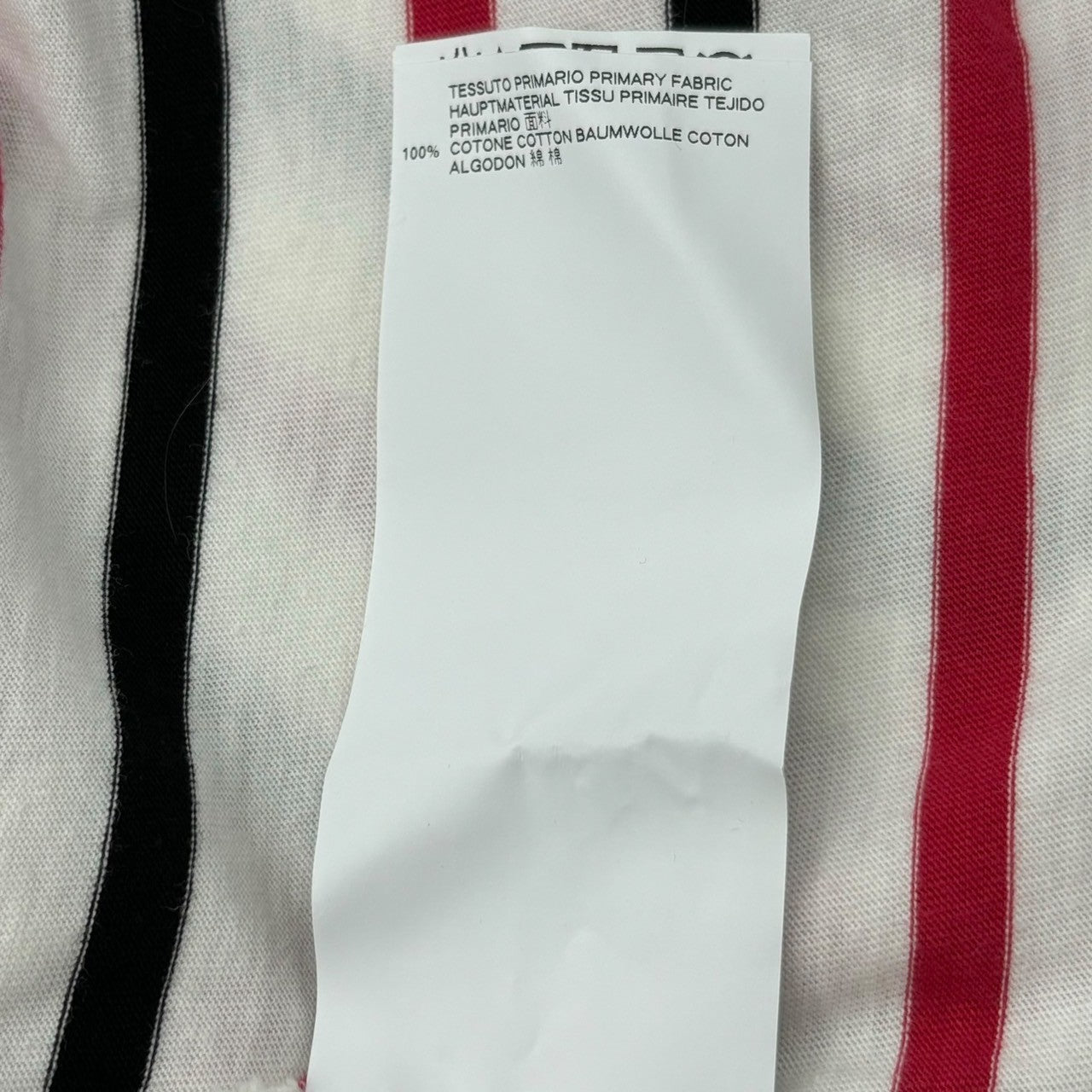 MAISON MARGIELA(メゾンマルジェラ) 18SS PACK T-SHIRT BORDER パック ボーダー Tシャツ S50GC0502 XS ホワイト×レッド×ブラック パックT 半袖 カットソー