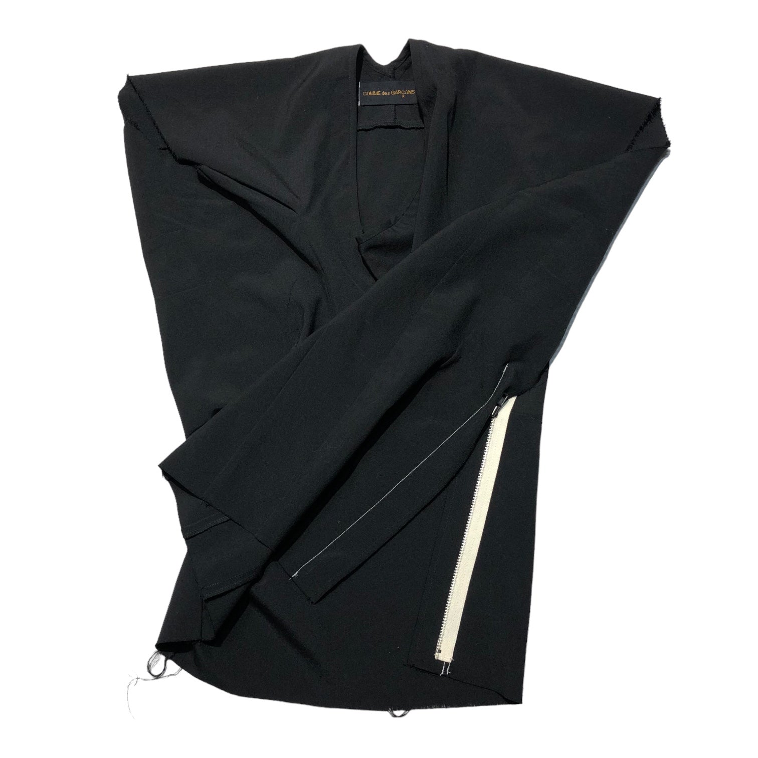 COMME des GARCONS(コムデギャルソン) 90's A blouse that expresses a twist 捻じれを表現したブラウス 90年代 GB-100340 FREE ブラック AD1997 サイドジップ 稀少アイテム