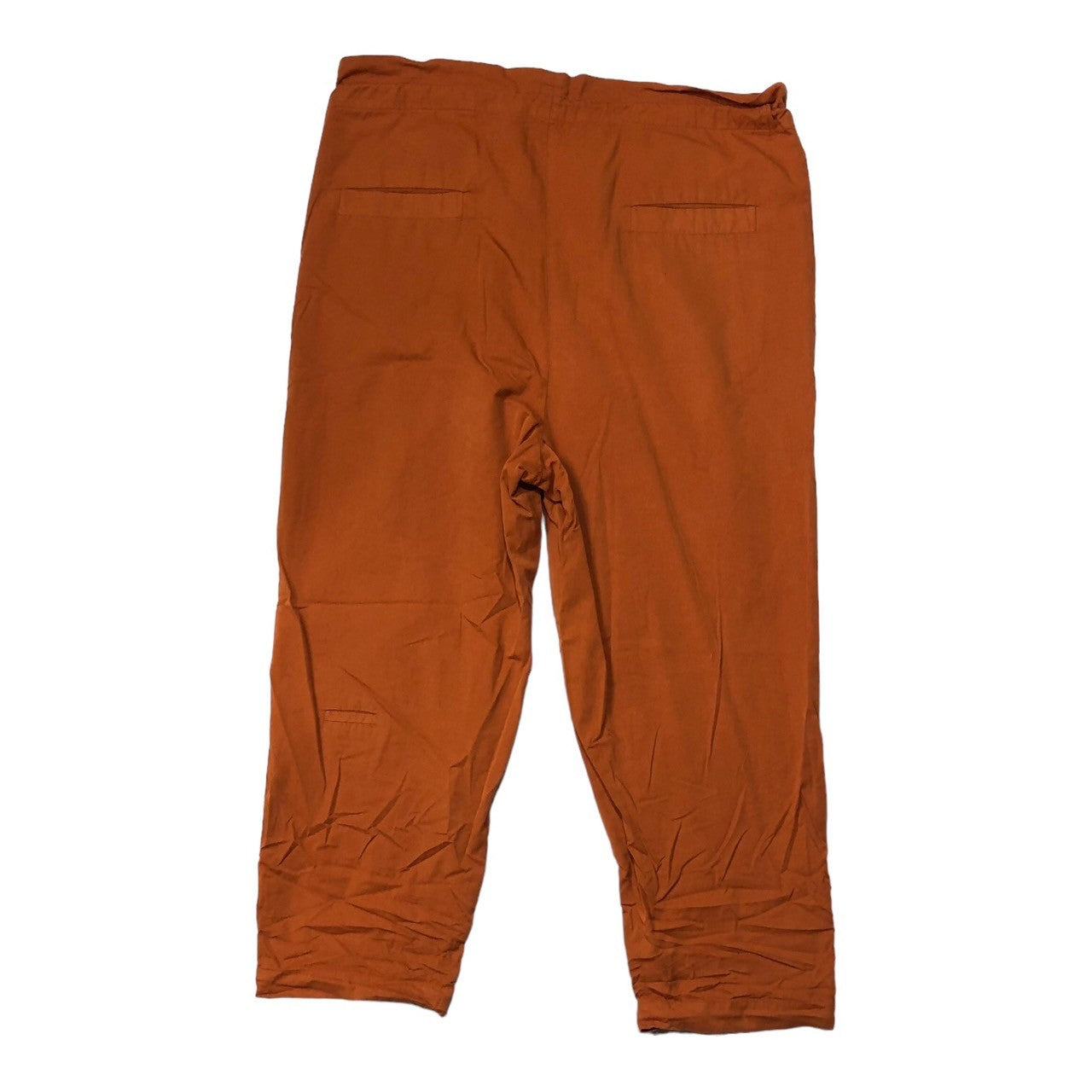 Dulcamara(ドゥルカマラ) Cotton poly product dyed wide easy pants コットンポリ 製品染め ワイド イージーパンツ SIZE 1(S) オレンジ