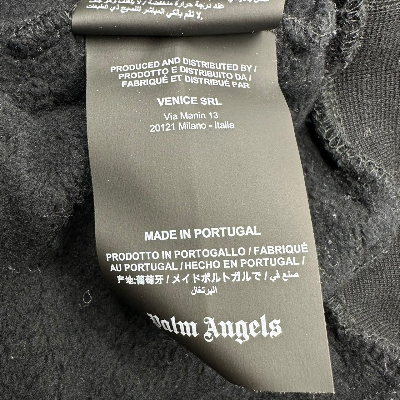 Palm Angels(パームエンジェルス) Full Logo Print Pullover Hoodie 総柄 ロゴ プリント プルオーバー パーカー PMBB036F18441015 XS ブラック