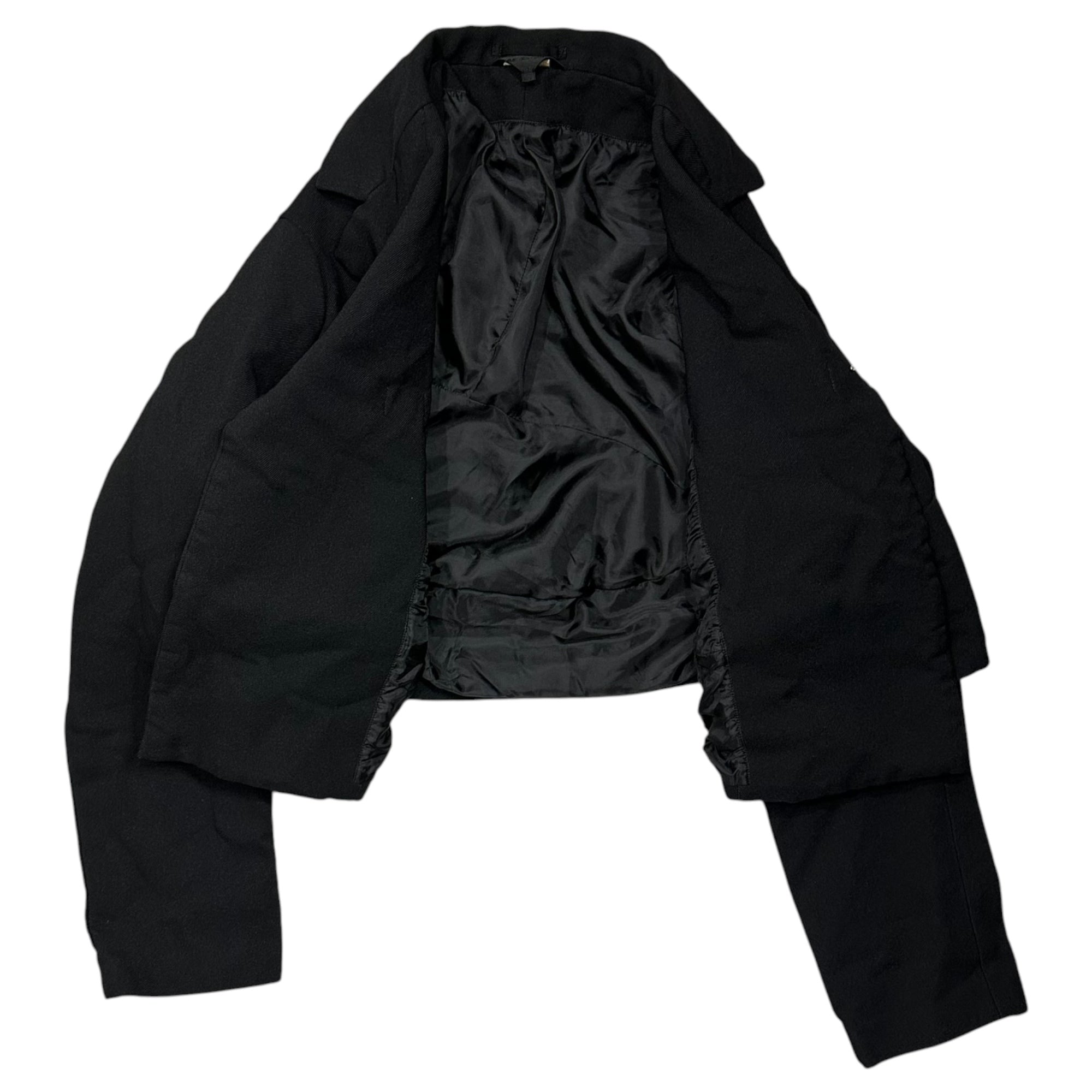 COMME des GARCONS(コムデギャルソン) 2023SS Esther Shrink-Resistant Deformed Over Jacket エステル 縮絨 変形 オーバー ジャケット GK-J030 S ブラック AD2022