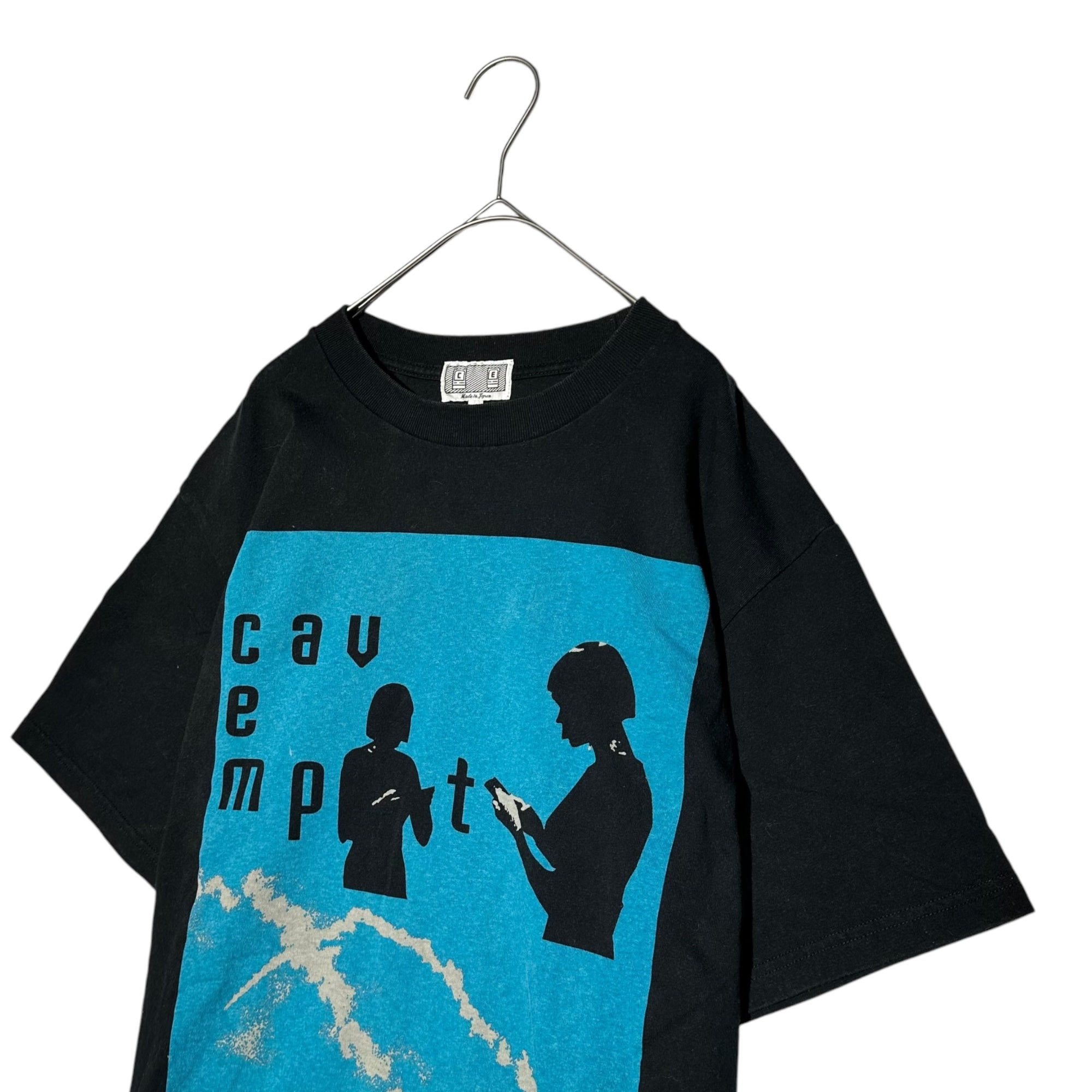 C.E(シーイー) SHADOW GREEN T グラフィック Tシャツ CES12T08 M ブラック×ブルー