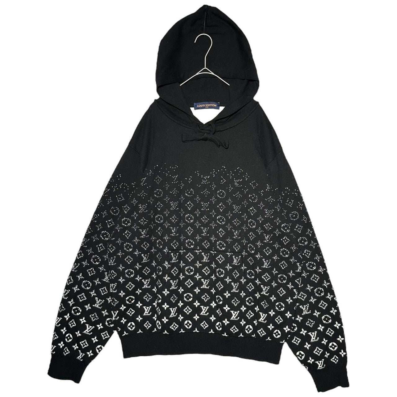 LOUIS VUITTON(ルイヴィトン) 22AW Monogram Gradient Cotton Hoodie Pullover Parka モノグラム グラディエント コットン フーディー プルオーバー パーカー RM222Q USO HNN45W XL ブラック CA36929 VCCM08 国内参考定価210,100円(税込)