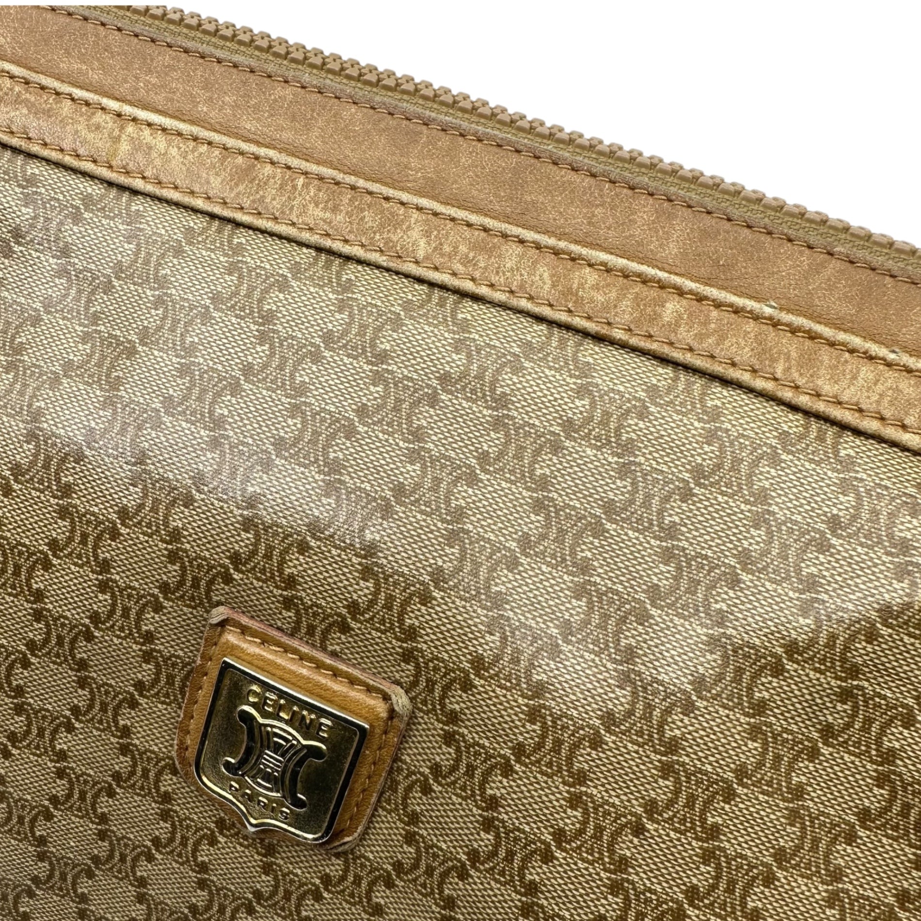 CELINE(セリーヌ) vintage macadam shoulder bag ヴィンテージ マカダム柄 ショルダー バッグ ベージュ OLD