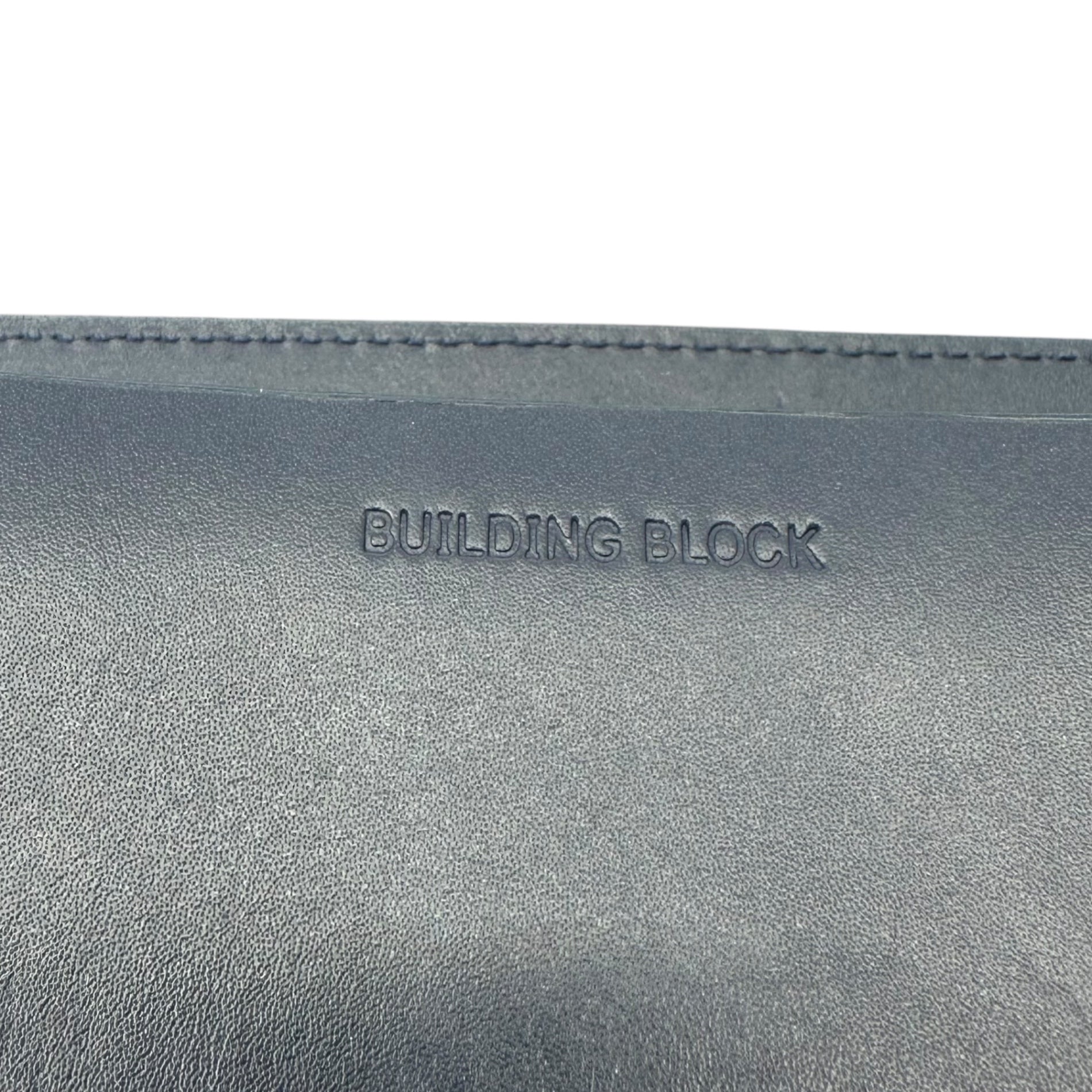 building block(ビルディングブロック) Card Sling ショルダー バッグ ネイビー メタルパーツ ポーチ カード ケース レザー 本革