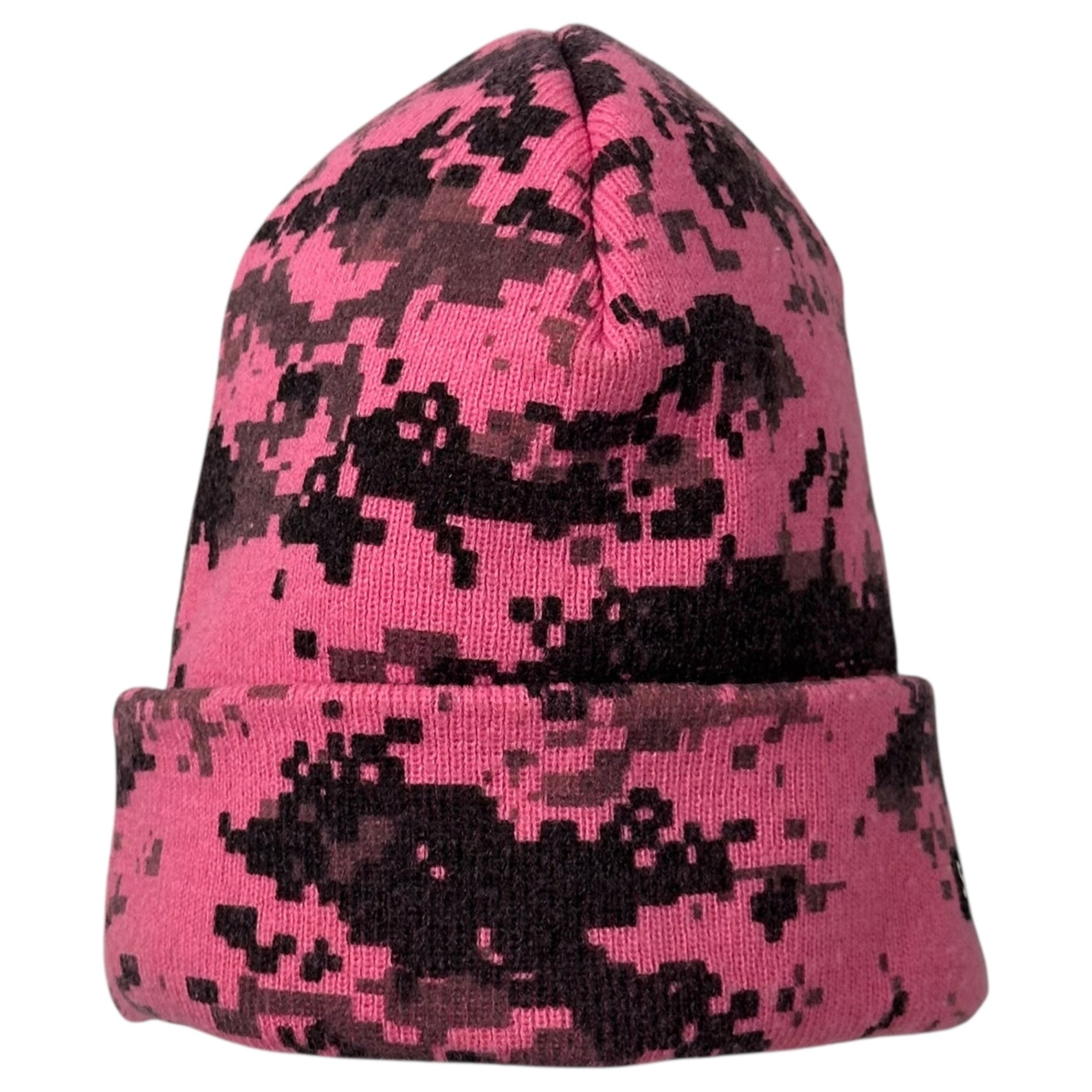 SUPREME(シュプリーム) 17AW Digi Camo Beanie デジカモ カモ ビーニー ピンク×ブラック ニット帽 スモール ボックス ロゴ