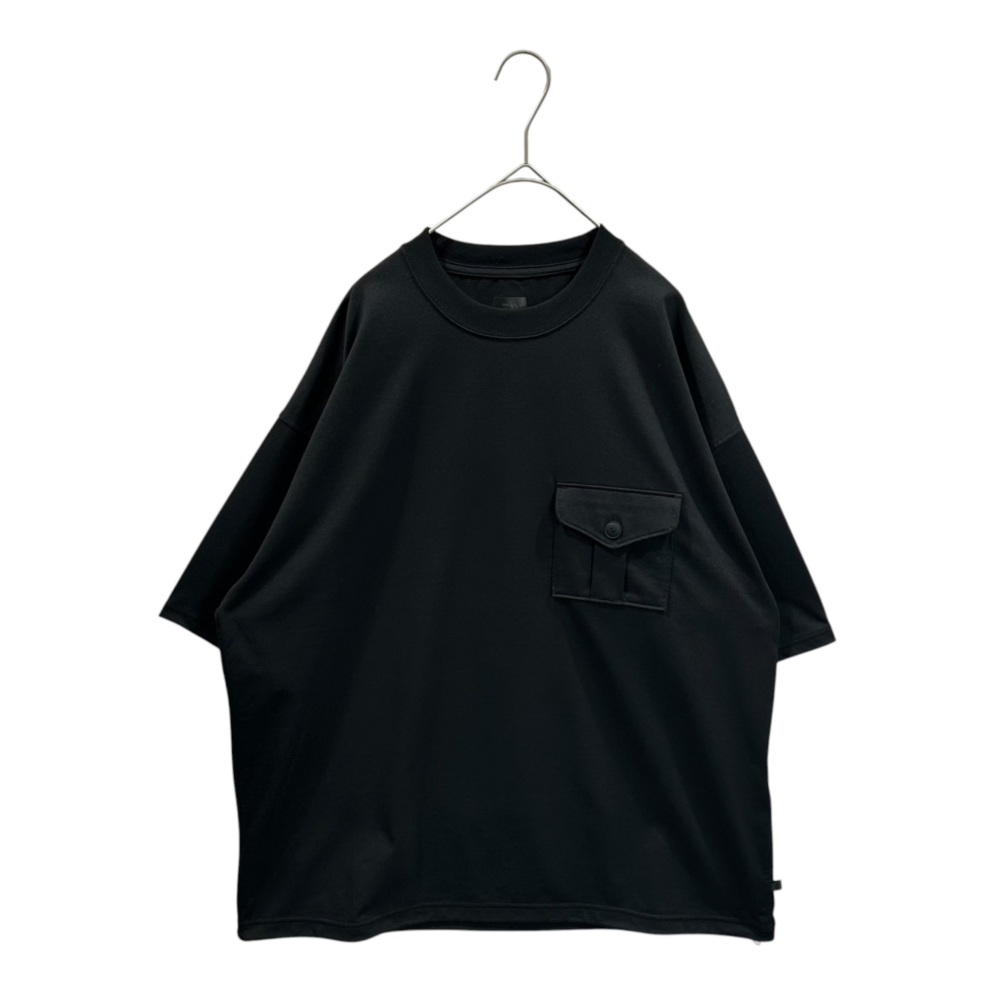 DAIWA PIER39(ダイワ ピア39) 2023SS TECH TEE MIL POCKET CREW 裾ドローコード ポケット Tシャツ BE-36023 L ブラック