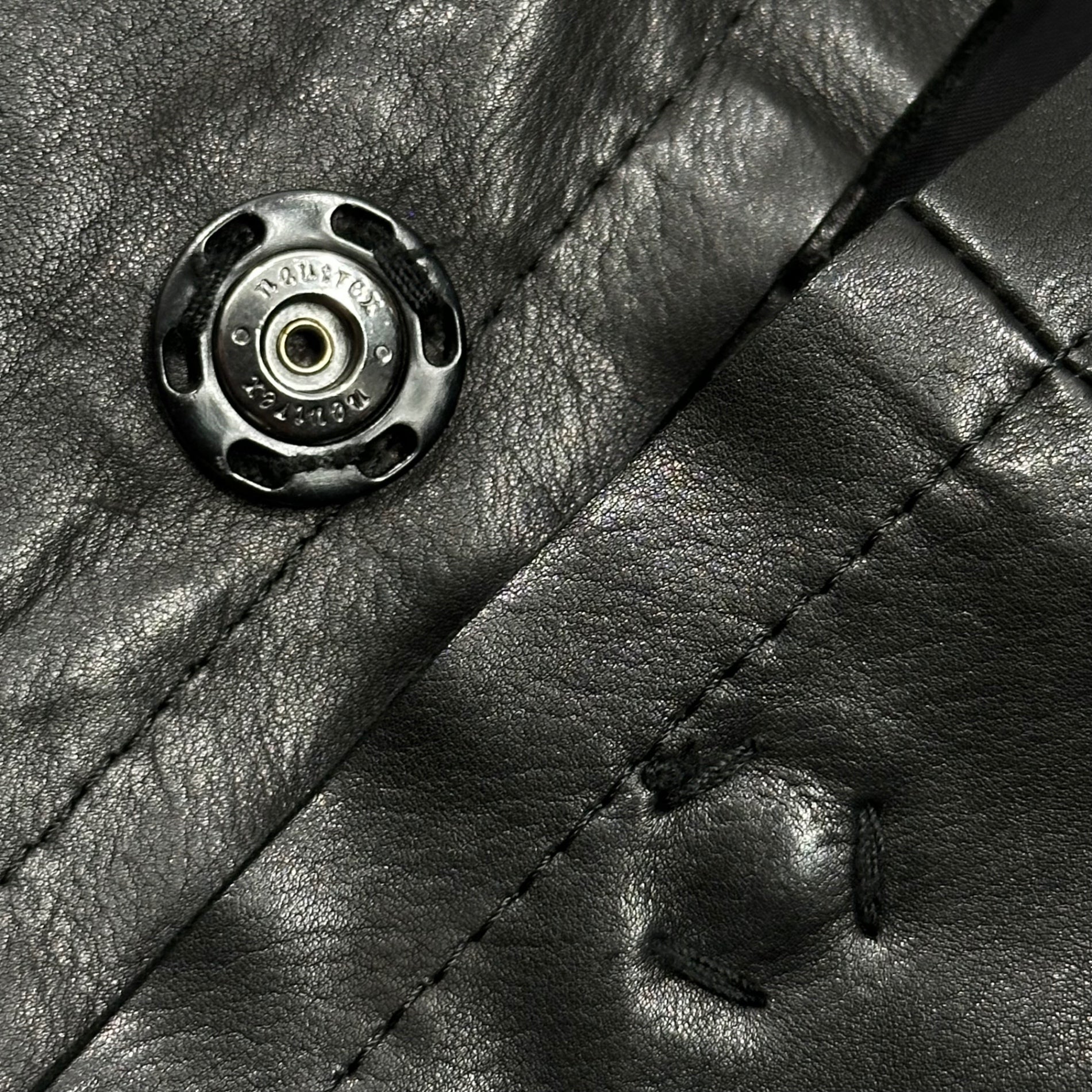 Y's(ワイズ) “Haori” Dolman-Sleeve Cowhide Leather Jacket 「羽織」 ドルマン スリーブ カウレザー ジャケット YW-J33-710 1(S程度) ブラック 男性着用可能