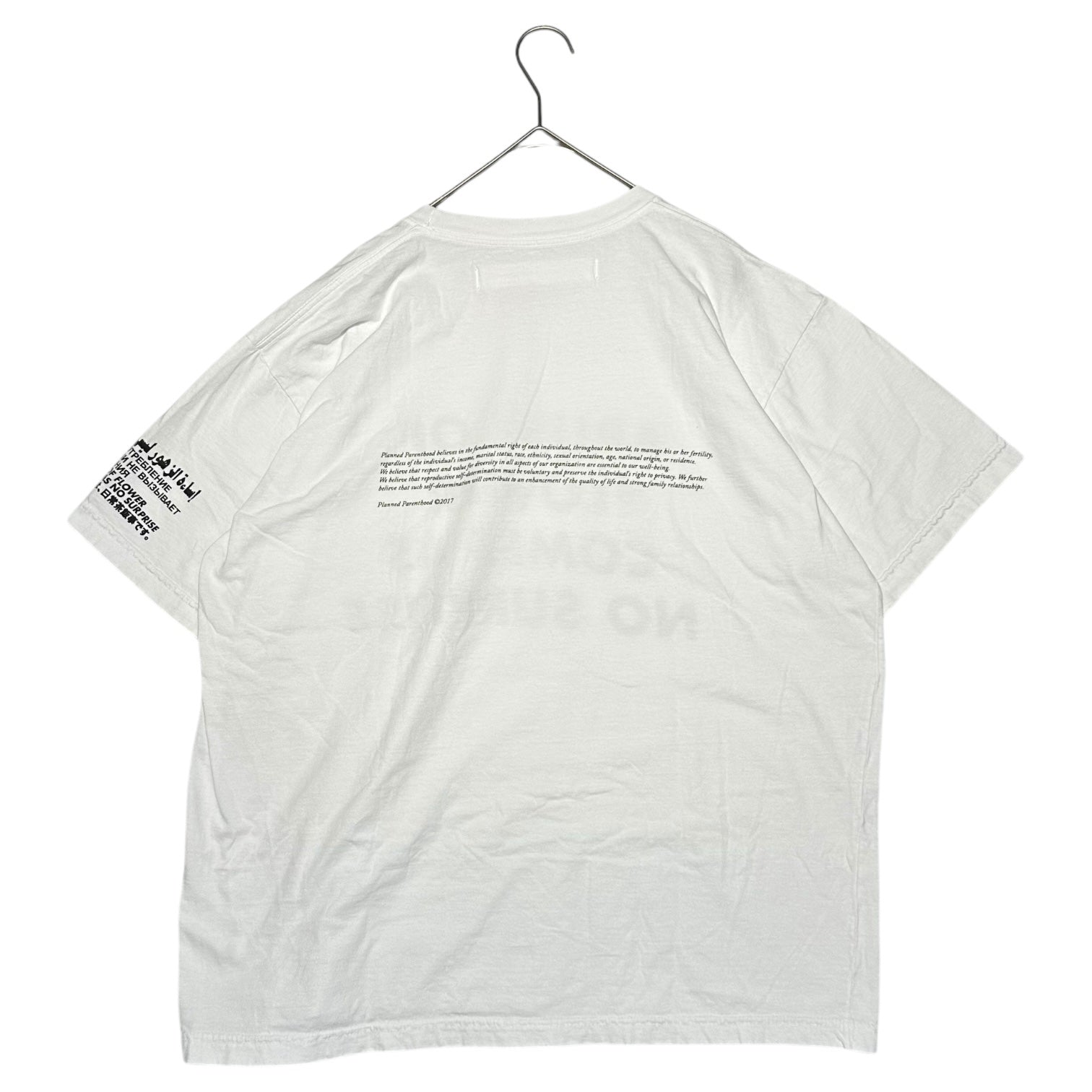 Jenny Holzer×Virgil Abloh(ジェニーホルツァー×ヴァージルアブロー) Relief collaboration with Planned Parenthood T プリント Tシャツ L ホワイト タグ付き コラボ