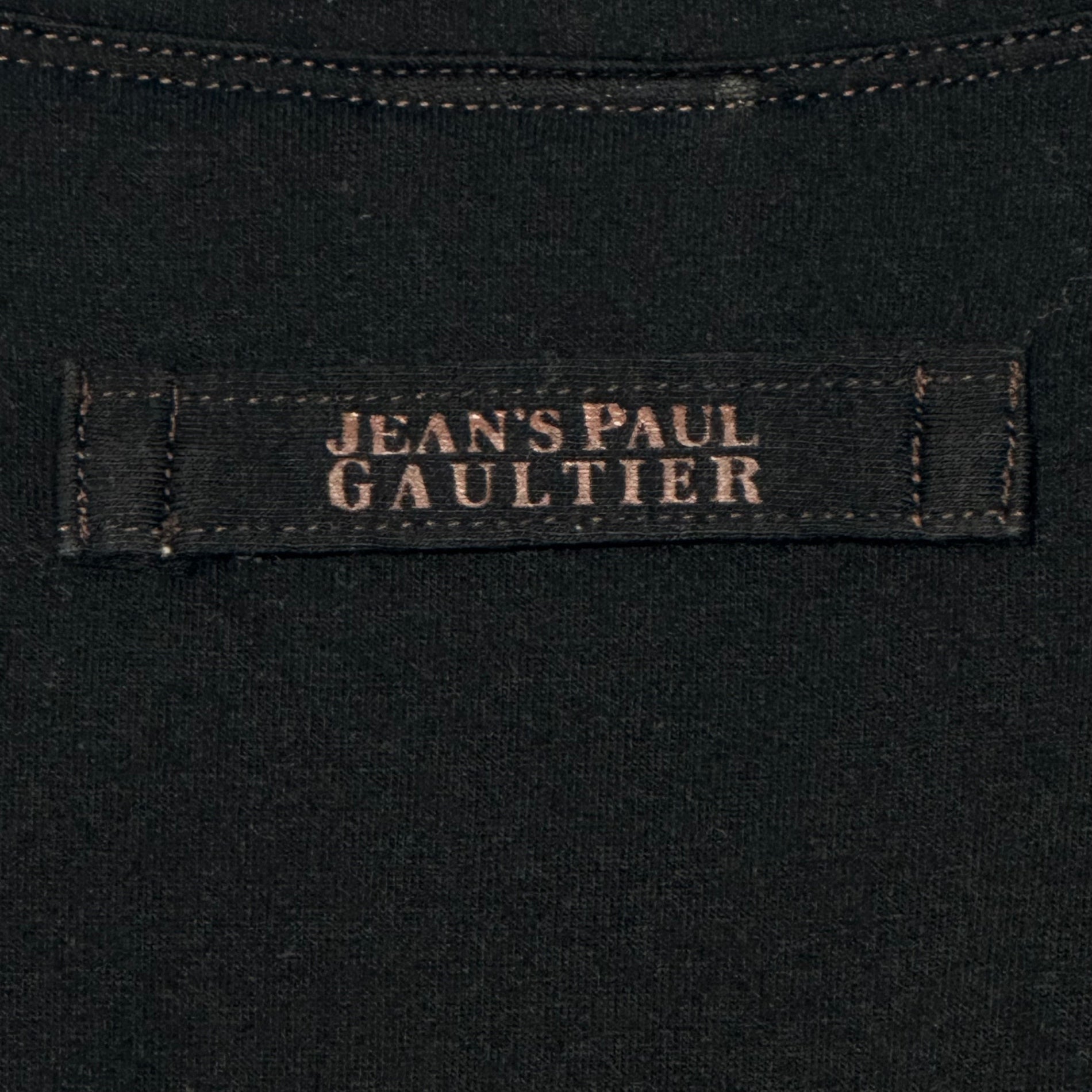 Jean Paul GAULTIER(ジャンポールゴルチエ) 00's Front frill S/S cut and sew フロントフリル 半袖 カットソー 40(L) ブラック