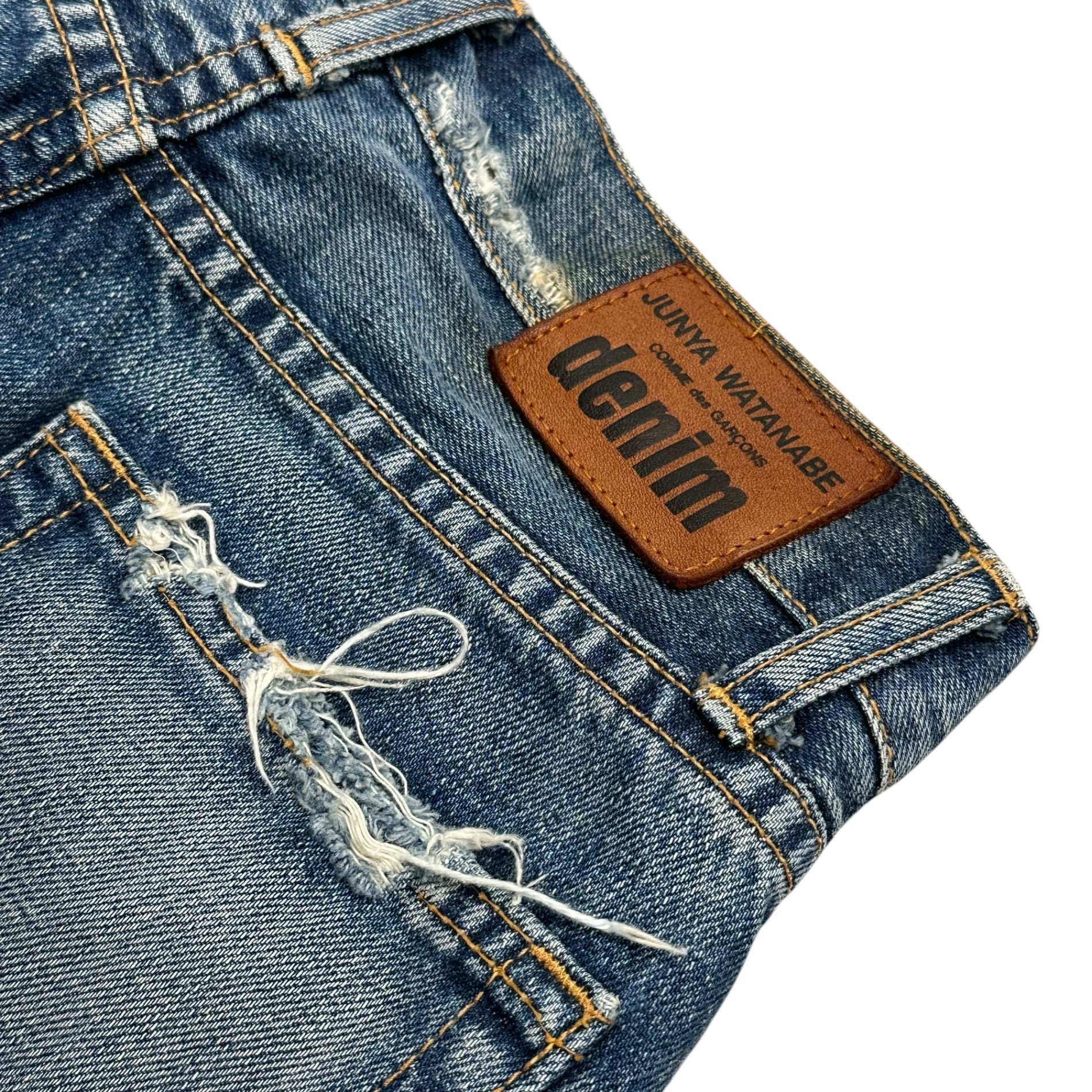 JUNYA WATANABE COMME des GARCONS(ジュンヤワタナベコムデギャルソン) 2005AW Destroyed Denim Pants デストロイ デニム パンツ JP-P058 S インディゴ 00's AD2005