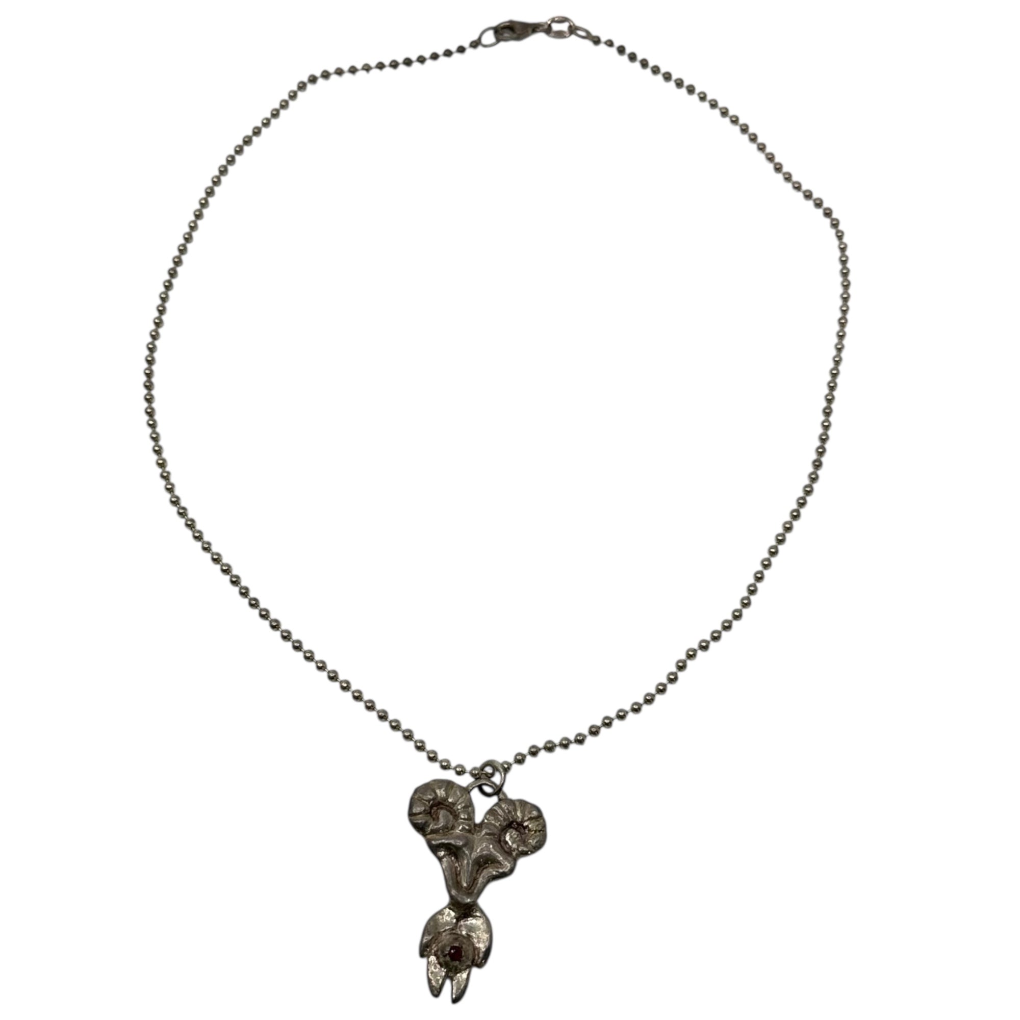 STONE BELLY(ストーンベリー) 925 Silver PREGGO PAN NECKLACE プレゴパン ネックレス シルバー 石 ジュエリー ストックホルム発ブランド