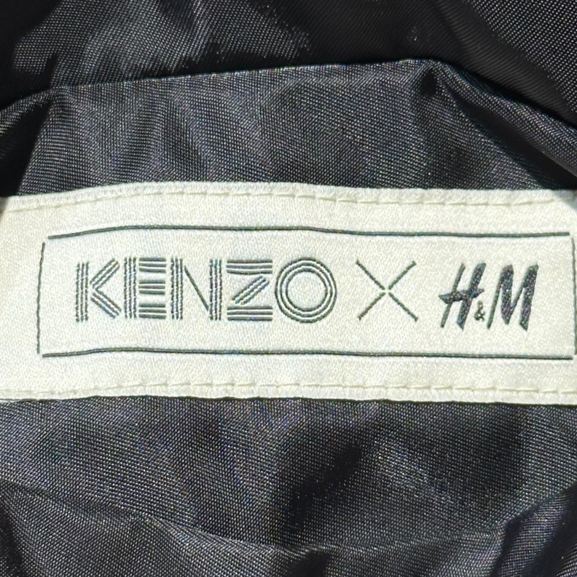 KENZO×H&M(ケンゾー×エイチアンドエム) Reversible Bomber Jacket リバーシブル ボンバー ジャケット S ブラック×グリーン コラボ MA-1 ブルゾン
