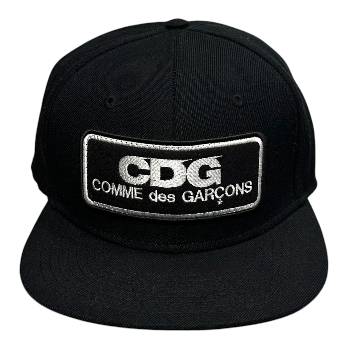 CDG COMME des GARCONS(シーディージーコムデギャルソン) Logo baseball cap ロゴ ベースボール キャップ ブラック×ホワイト