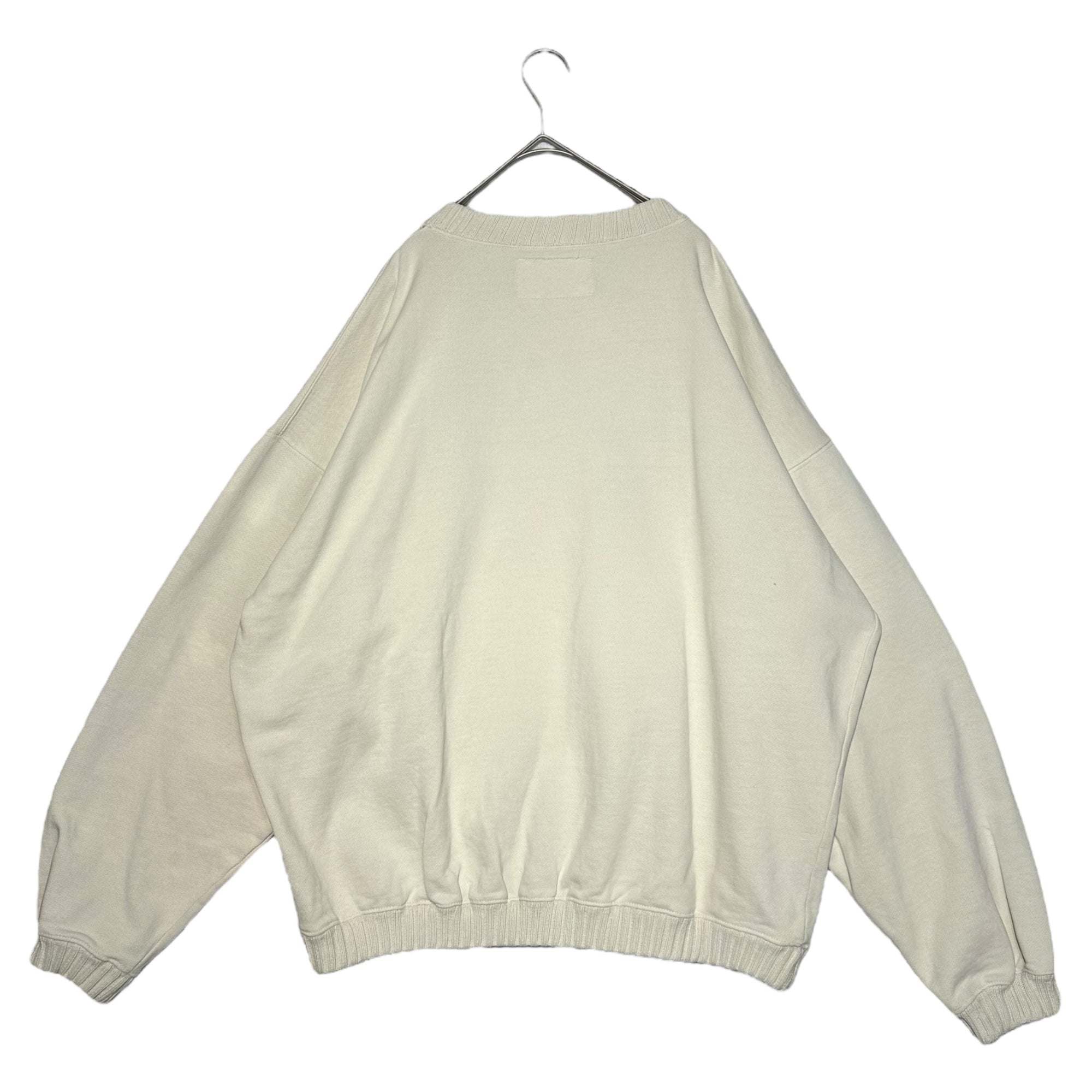 AVIREX(アヴィレックス) 1990 © ALL RIGHTS RESERVED embroidery print sweatshirts 刺繍 プリント スウェット B415-290-5884 L ホワイト 薔薇 飛行機 ロゴ 1990