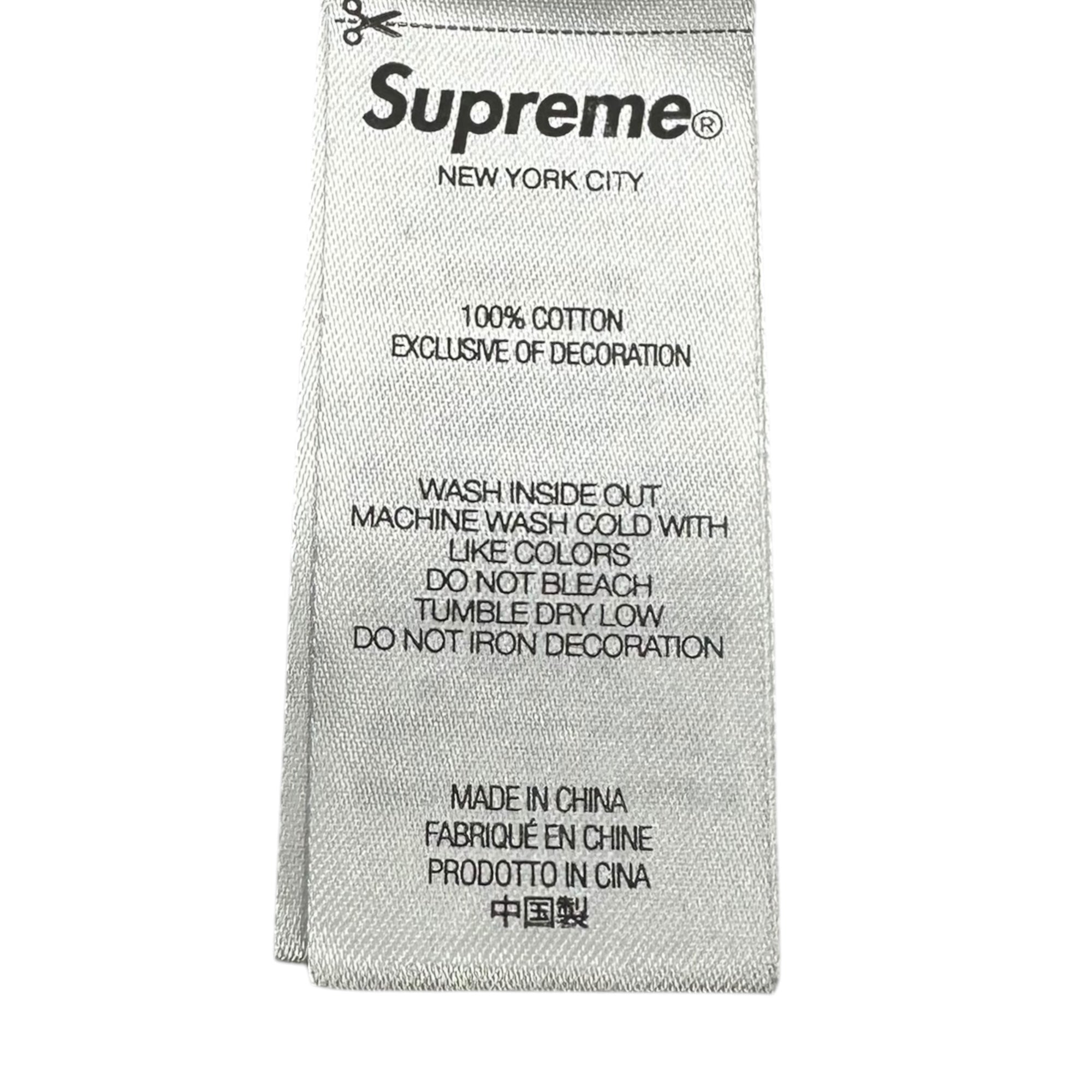 SUPREME(シュプリーム) 25AW Cracked Stretch S/S Top ロゴ プリント Tシャツ S ブラック 25FW