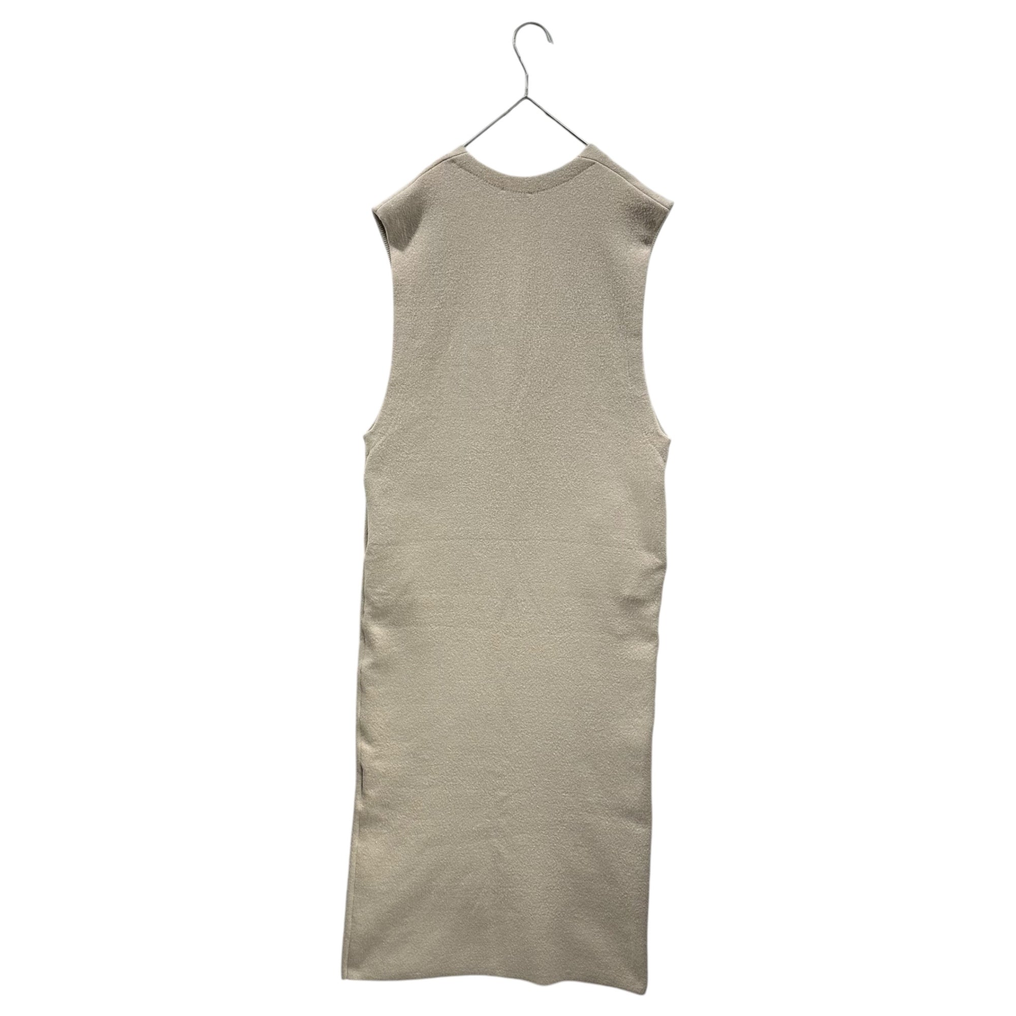 HERMES(エルメス) 2000SS By Martin Margiela ”Vareuse” Viscose Jersey Sleeveless Dress ヴァルーズ ビスコースジャージー ノースリーブ ワンピース SM ベージュ 00's マルジェラ期
