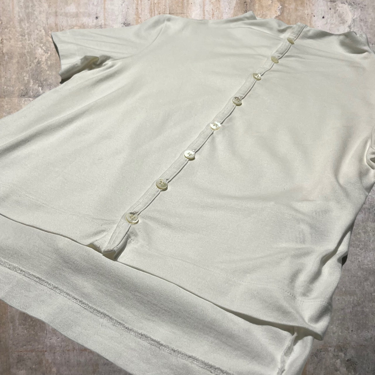 tricot COMME des GARCONS(トリココムデギャルソン) S/Sオールドレイヤードカットソー TT 020040 表記なし(FREE) ホワイト AD2001