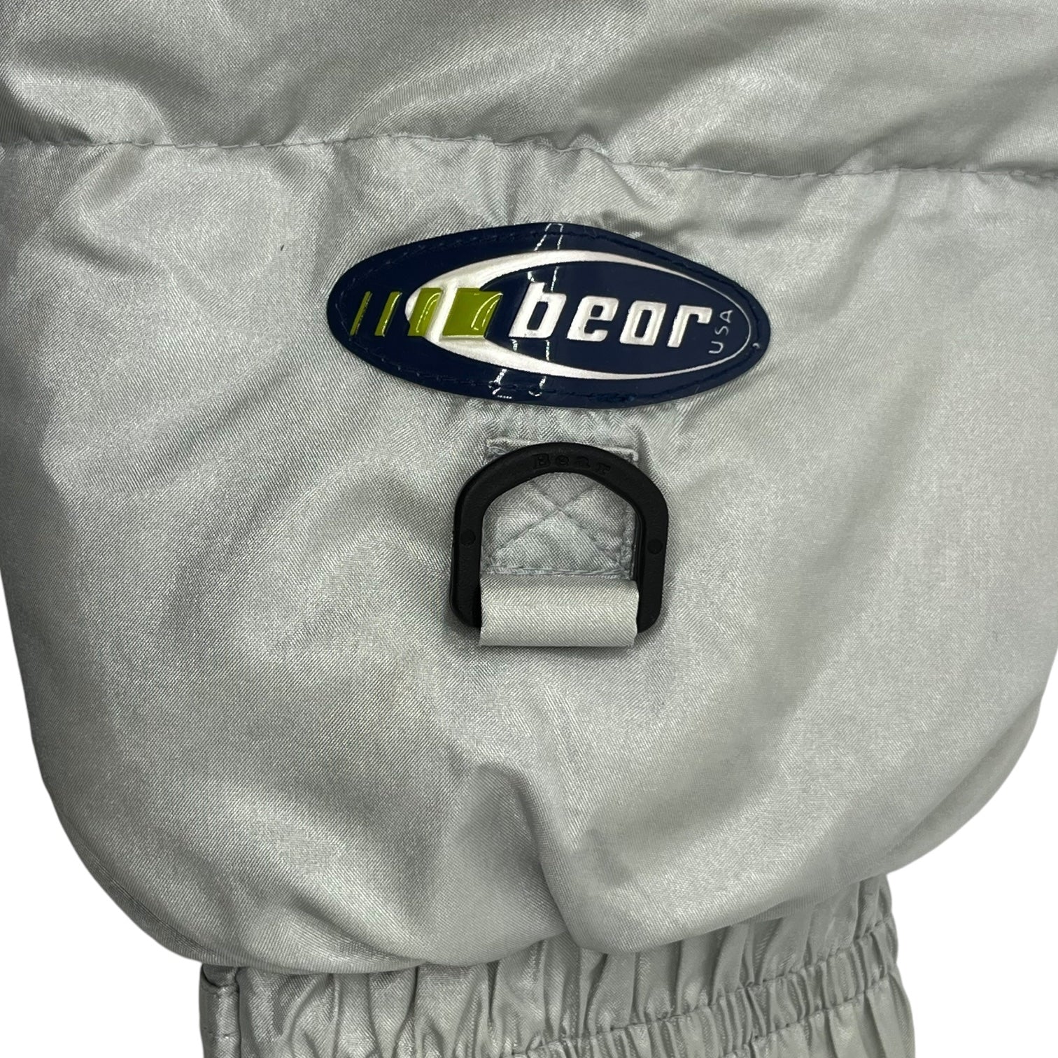 Bear(ベアー) 90's  reversible nylon down jacket リヴァーシブル ナイロン ダウン ジャケット M シルバー 90年代 ヴィンテージ 肉厚