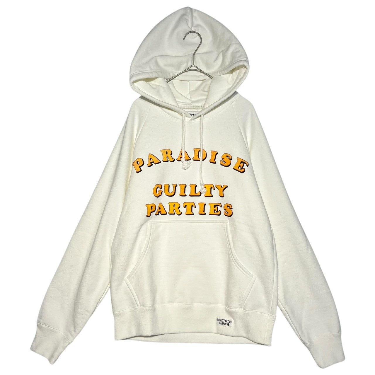 WACKO MARIA(ワコマリア) PARADISE GUILTY PARTIES logo print hoodie ロゴ プリント フーディ S ホワイト