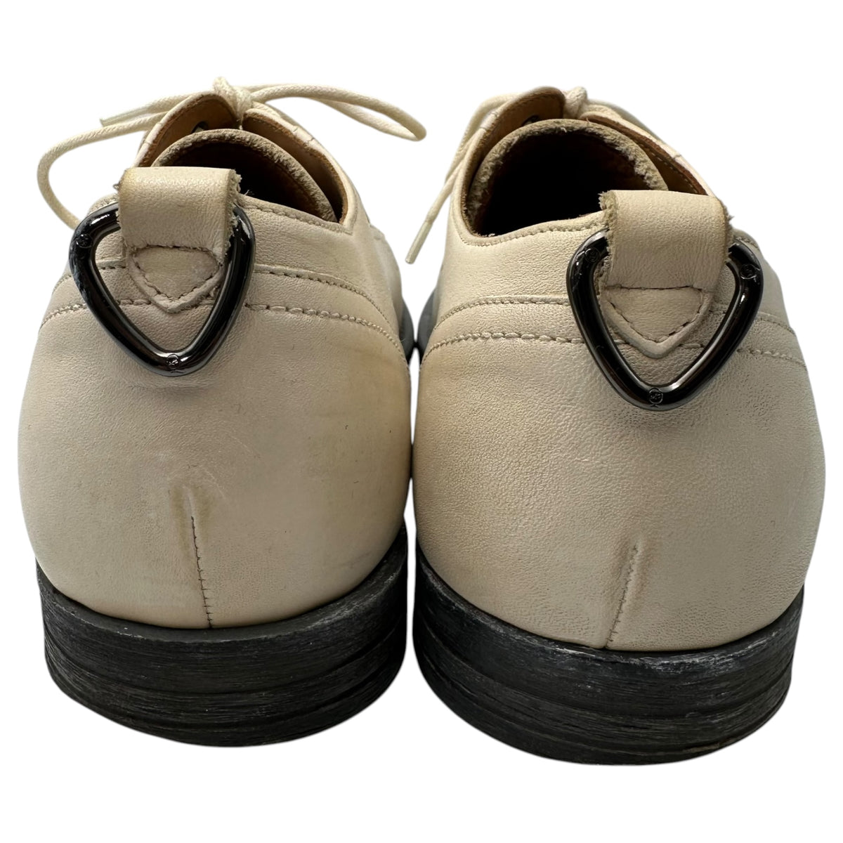 McQ(マックキュー) Old 6-Hole Plain-Toe Leather Shoes オールド 6ホール プレーントゥ レザー シューズ 42 アイボリー ALEXANDER MCQUEEN(アレキサンダーマックイーン)